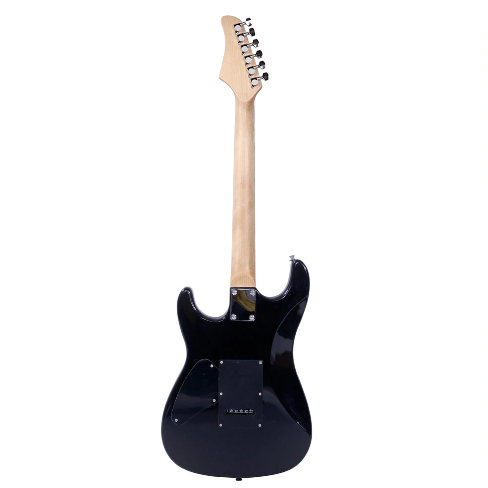 Lightning Style Electric Guitar with Power Cord/Strap/Bag/Plectrums Black & Dark Blue view 7