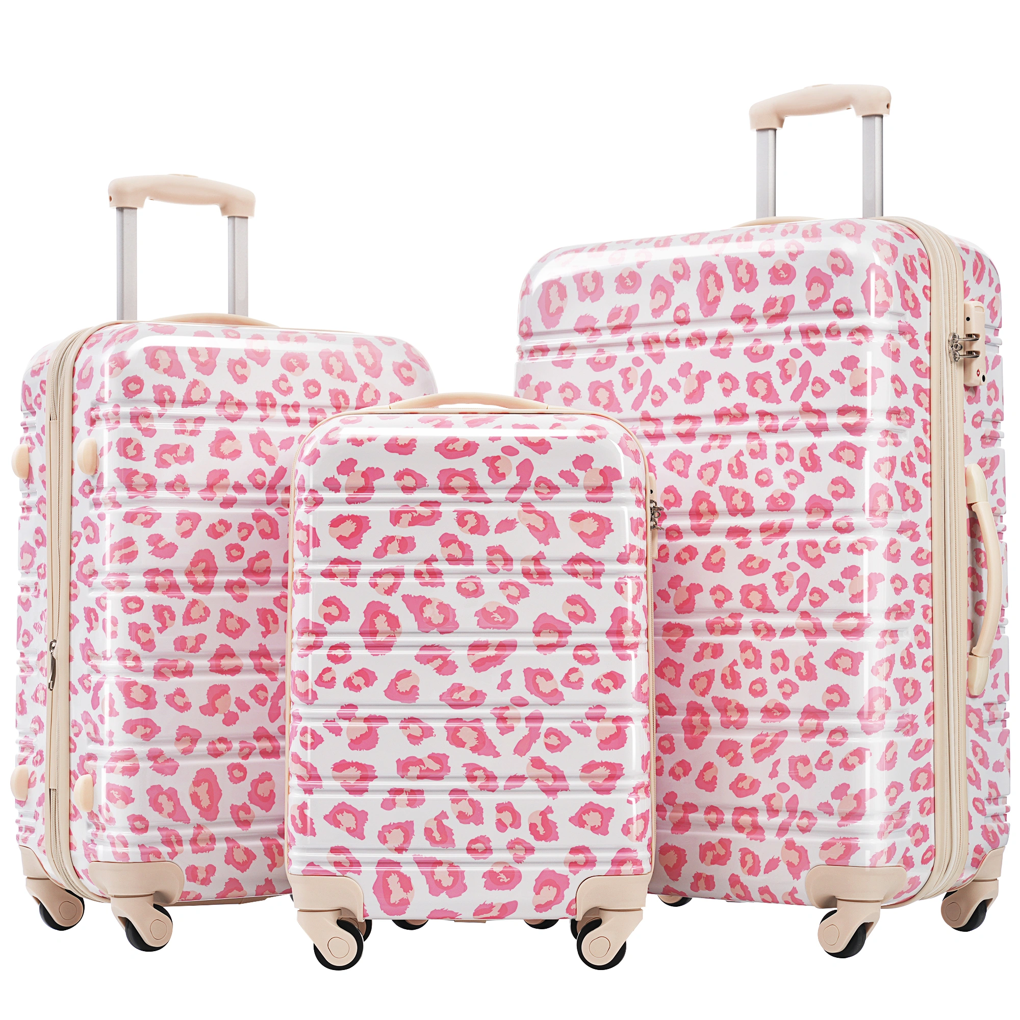 Hardshell Luggage Sets 3 pcs Spinner Suitcase with TSA Lock Lightweight-20"+24"+28" Luggages -Does not support self pick up view 18