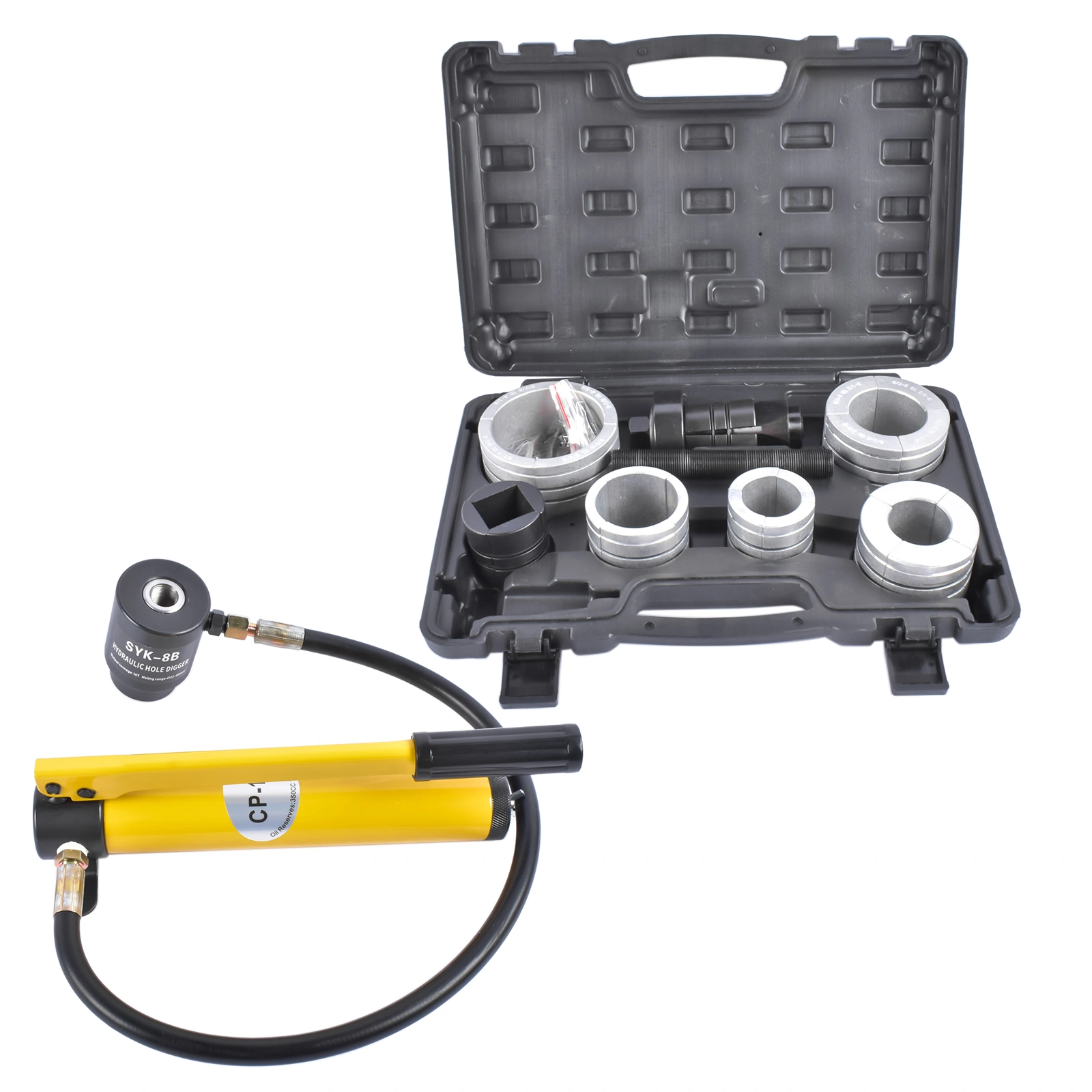 10 T 17350 Hydraulic Exhaust Pipe Stretcher Expander Kit w/Collets 1-5/8 in to 4-1/4in