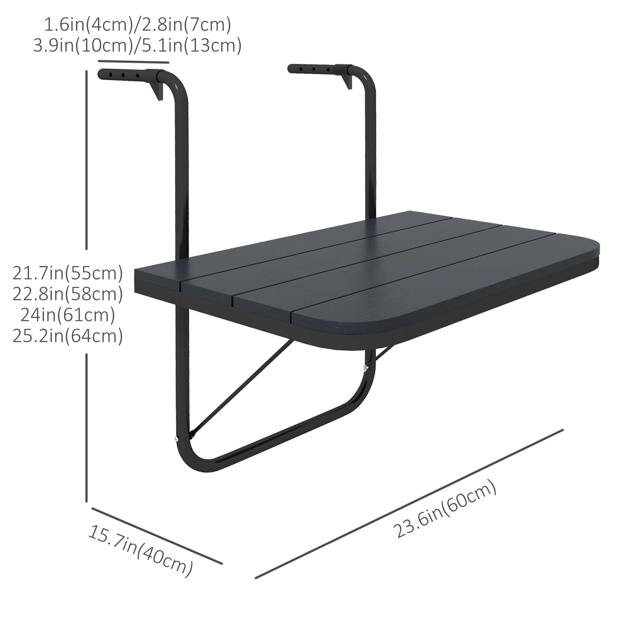 Heavy Duty Camping Table, Portable Folding Outdoor Picnic Table for Hiking, Backpacking, and Tailgating view 3