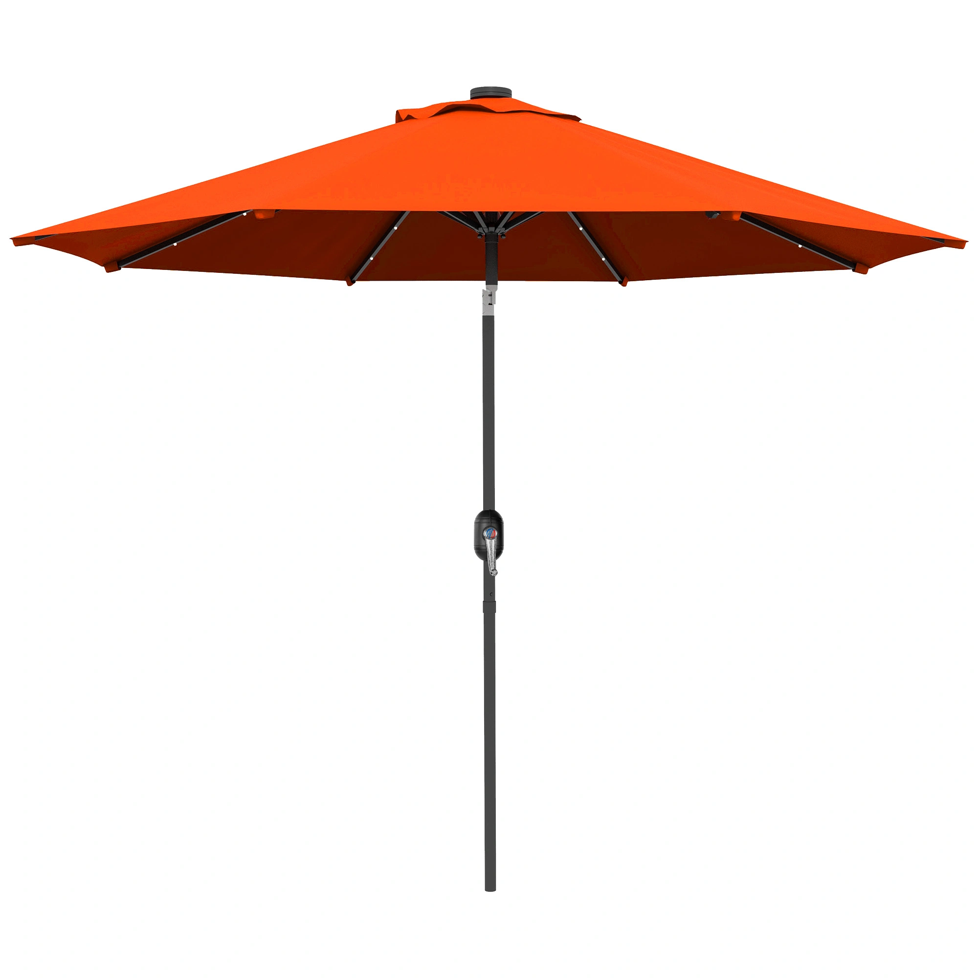 Outdoor Beach Umbrella 10FT Sun Shade Umbrella with Tilt Waterproof Patio Canopy