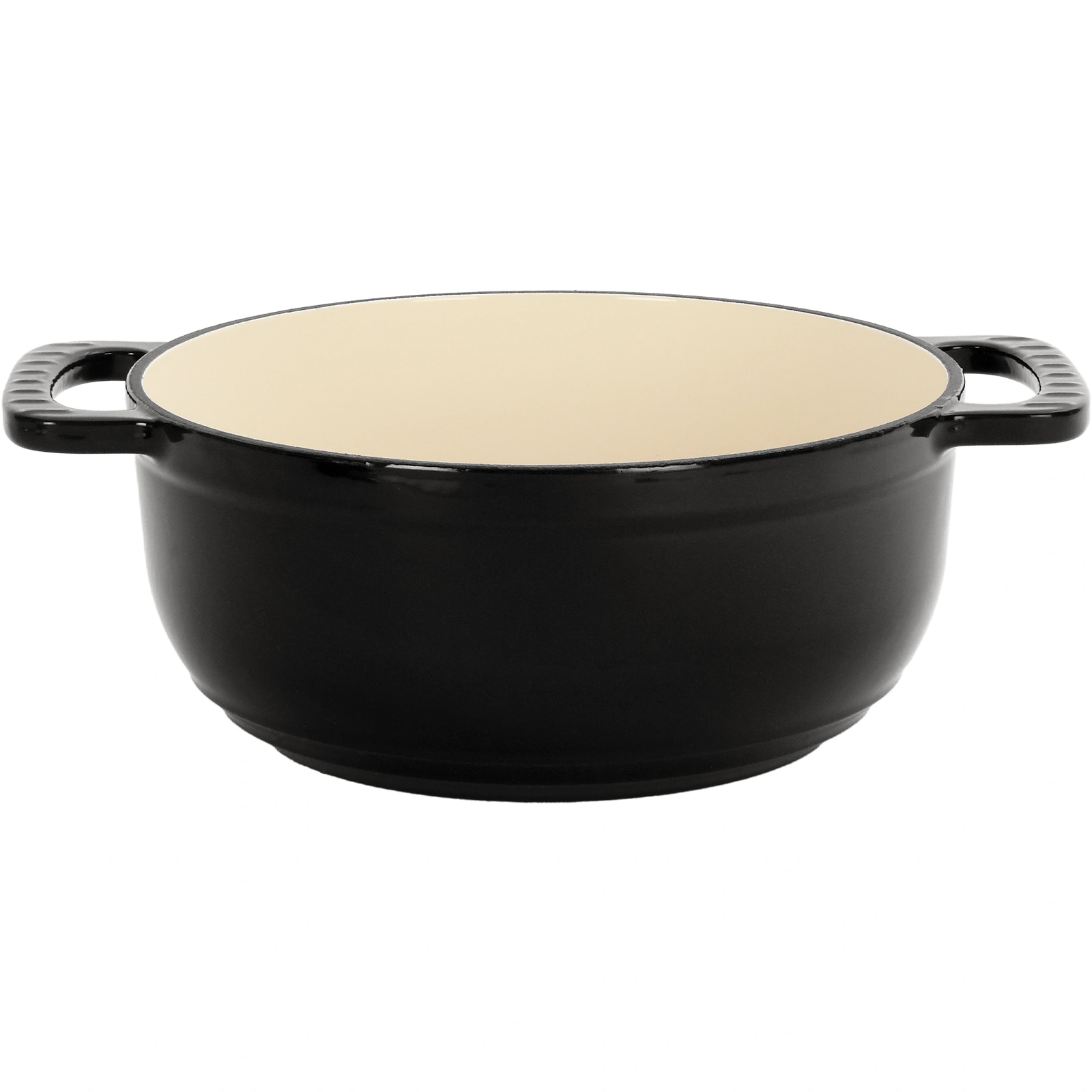 Cast iron 6QT cooking pot - Gradient Black Color - Includes two silicone gloves - Enamel pot view 10