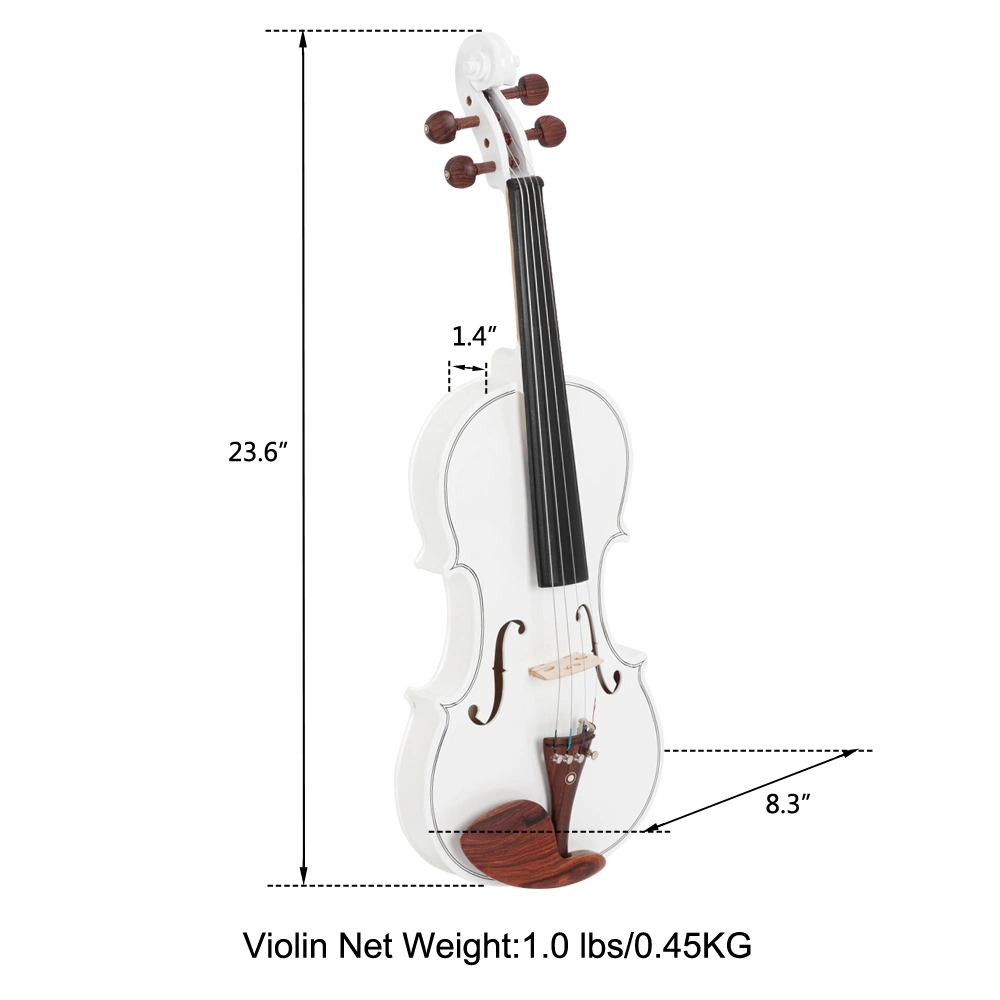 GV103 4/4 Spruce Panel Violin Matte White view 2