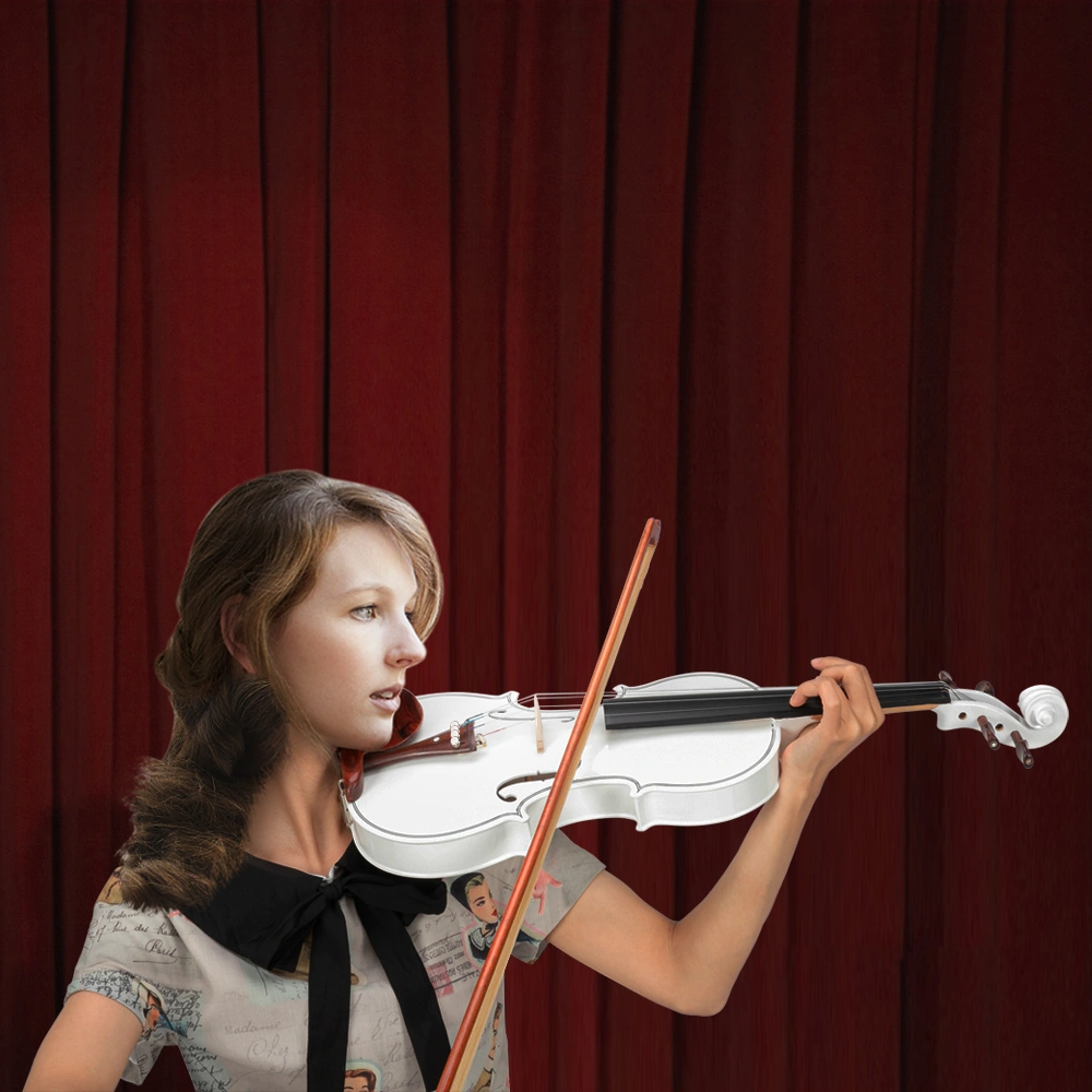 GV103 4/4 Spruce Panel Violin Matte White view 34