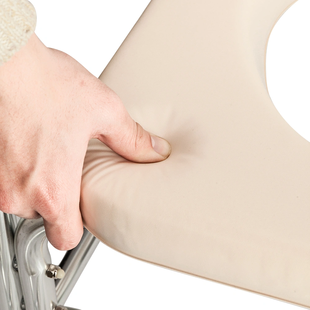 4 in 1 Multifunctional Aluminum Elder People Disabled People Pregnant Women Commode Chair Bath Chair White view 14