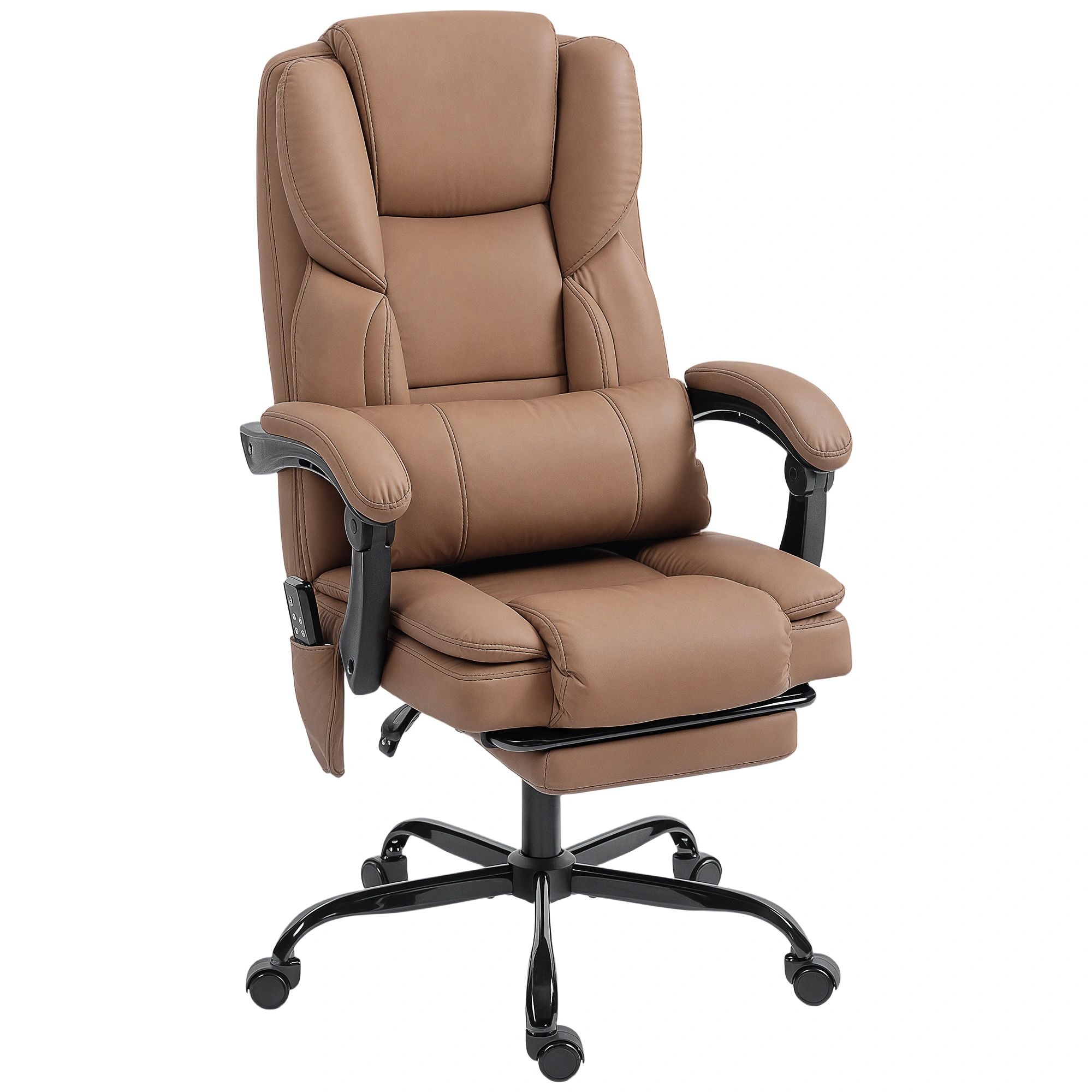 Ergonomic Massage Office Chair with Lumbar Support, High Back Swivel Desk Chair view 5