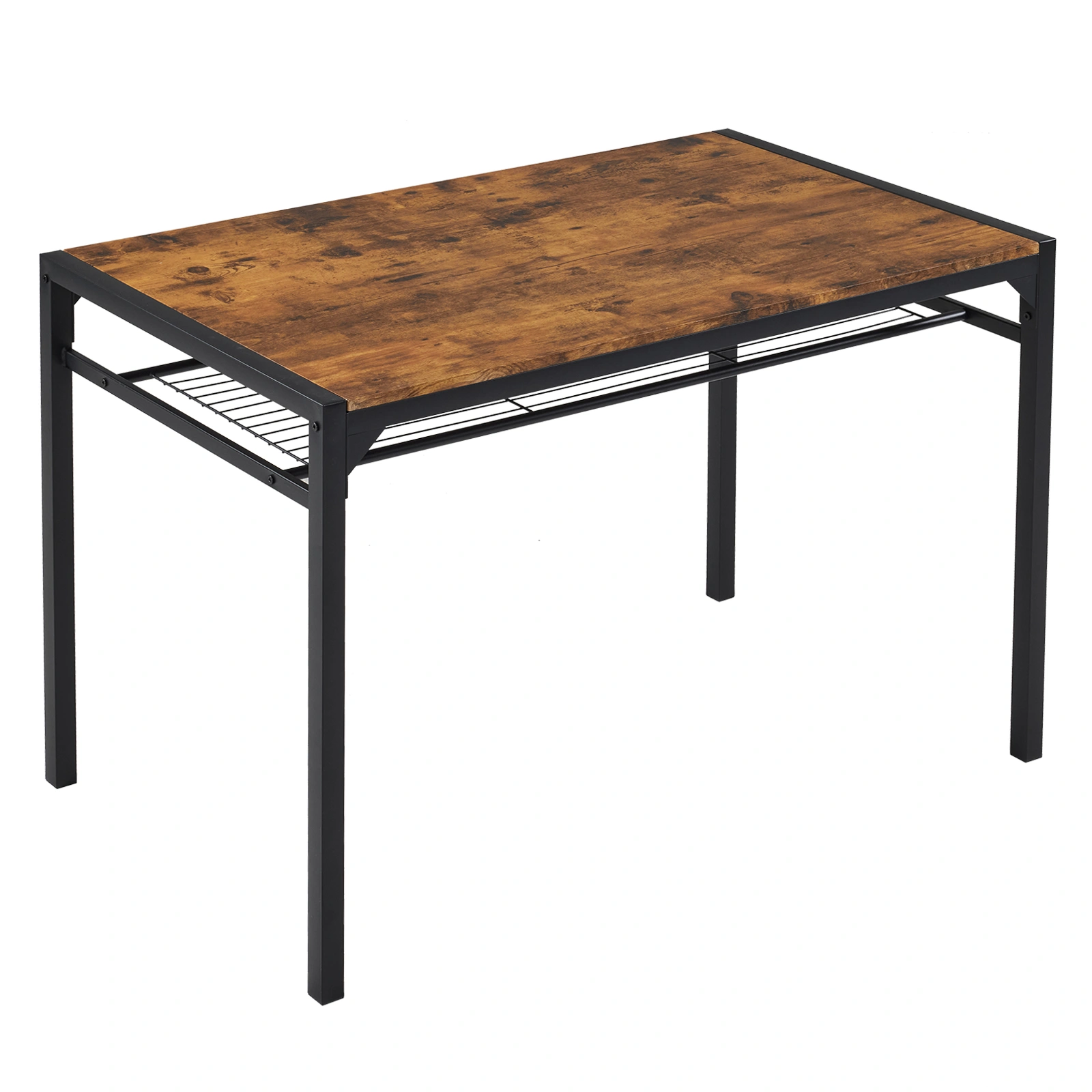 Dining Table Set for 4, Kitchen Table with 2 Chairs and a Bench, 4 Piece Kitchen Table Set for Small Space, Home Kitchen Bar Pub Apartment, Rustic Brown view 9
