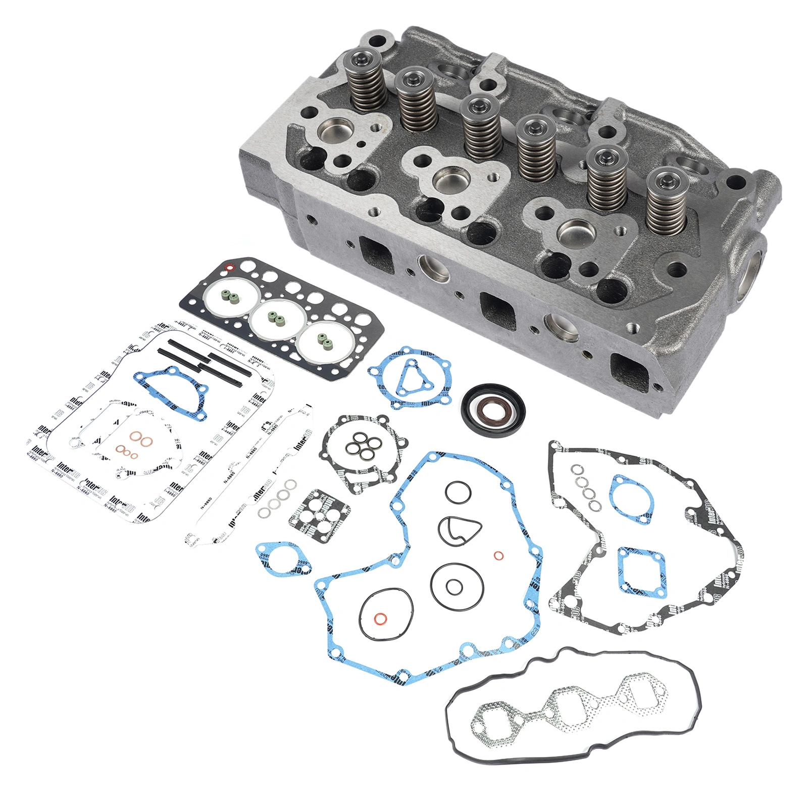 Cylinder Head Assy & Gasket Set for Mitsubishi S3L CAT EC25 Caterpillar 303SR view 6