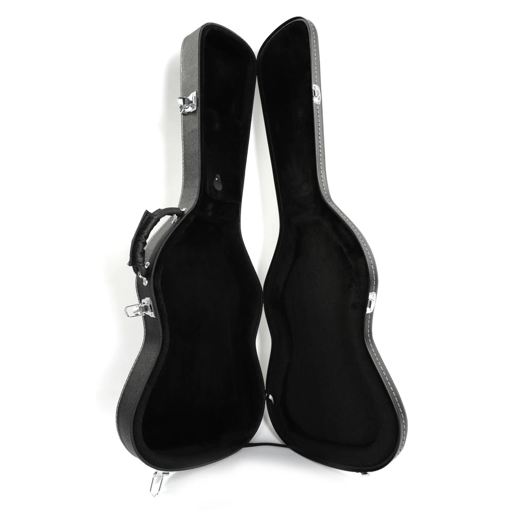 ST High Grade Electric Guitar Hard Case Microgroove Flat Surface Black view 7