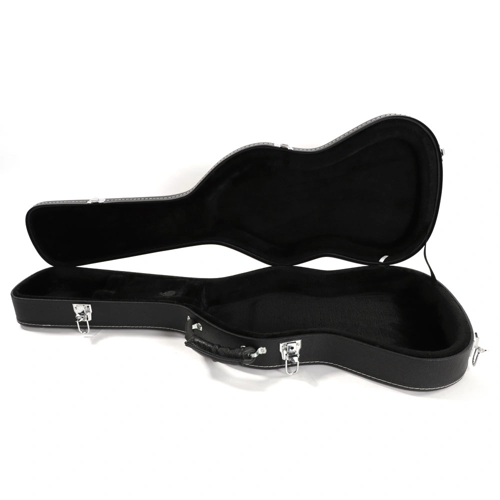 ST High Grade Electric Guitar Hard Case Microgroove Flat Surface Black view 8