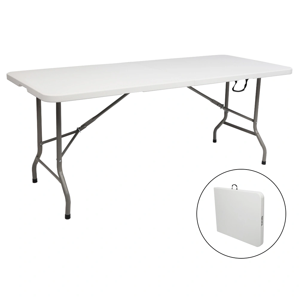 6FT Outdoor Courtyard Foldable Long Table view 37