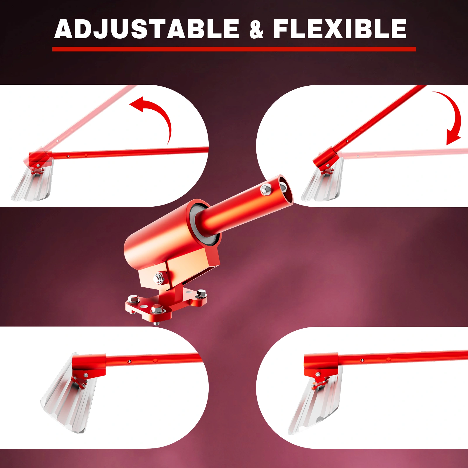 48 Inch Concrete Bull Float 8in Magnesium Aluminum Alloy with 4 Handles, Carry Case & Trowel - Professional Finishing Tool Kit view 4