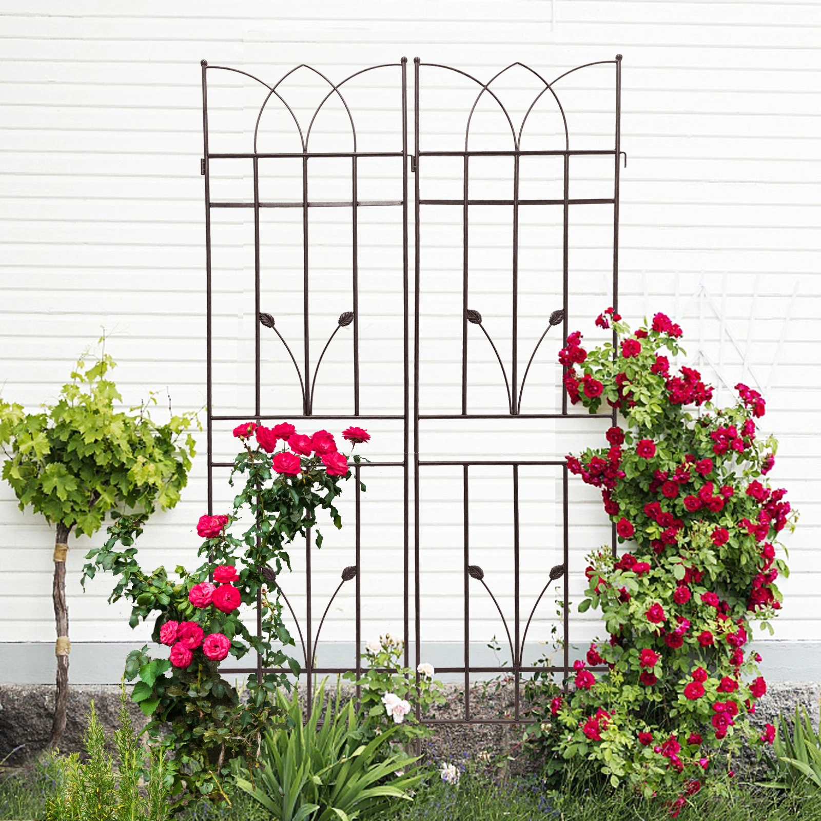 4 Pack Metal Garden Trellis 71" x view 12
