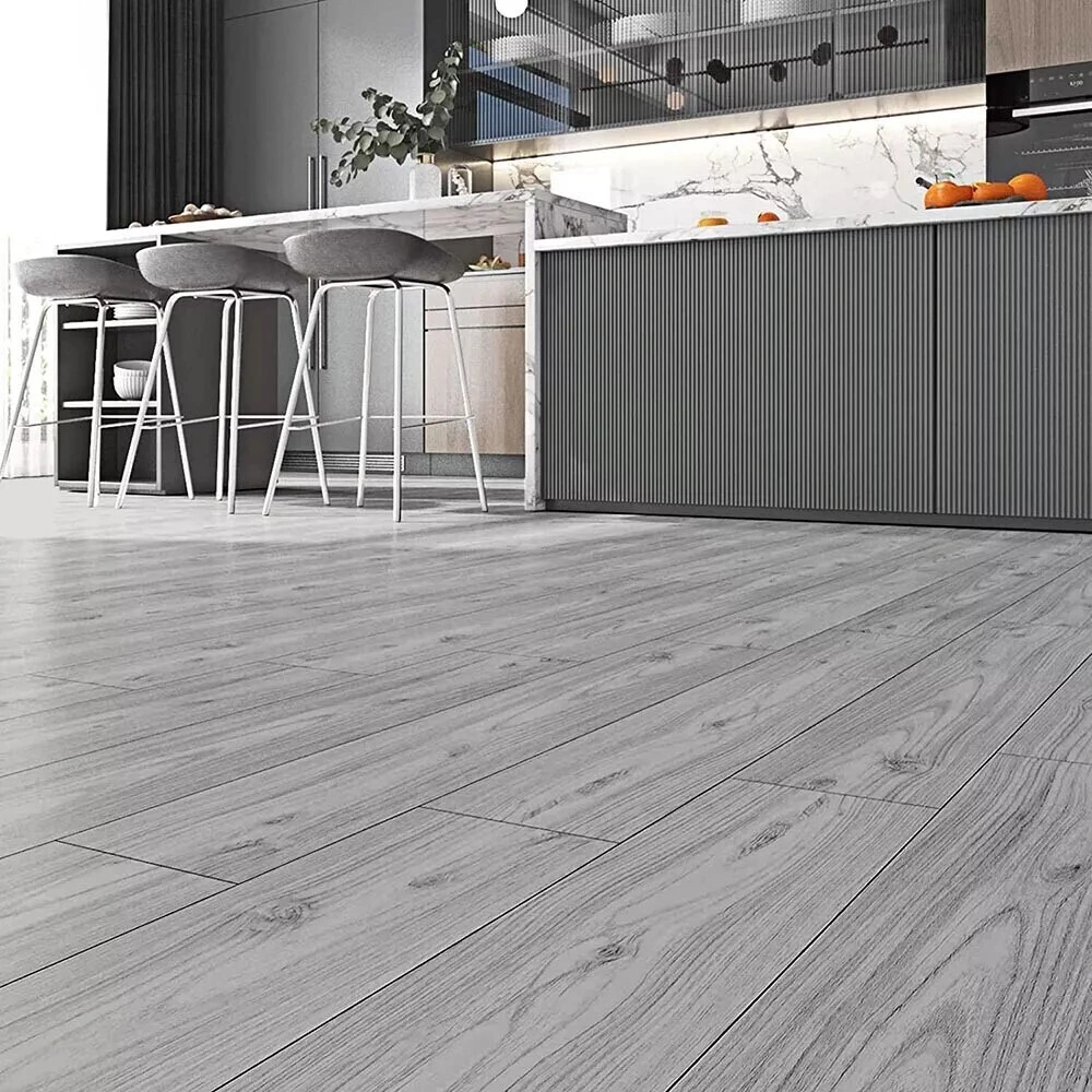 5m² Peel & Stick Wood Effect Vinyl Flooring, Self Adhesive Floor Tiles for Kitchen Bathroom view 3