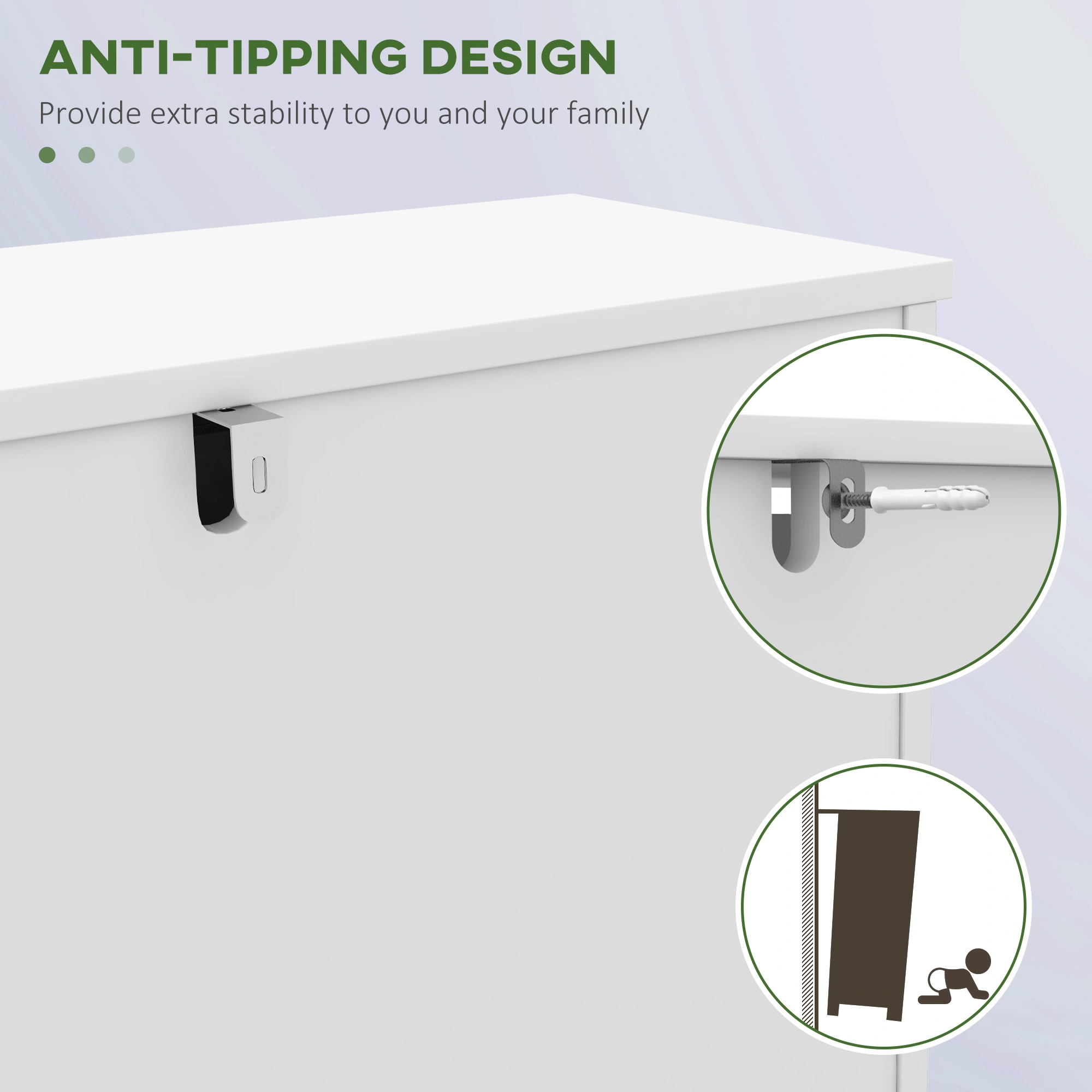 Elegant Shoe Storage Cabinet - Tall Entryway Organizer with Shelves, Closed Design Holds Multiple Pairs, Compact Floor Standing Rack for Home view 3