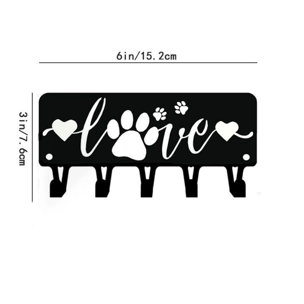 CIFbuy Adorable Dog Key Rack Metal Wall Mounted Storage Hook Organizer Entryway Decor view 6