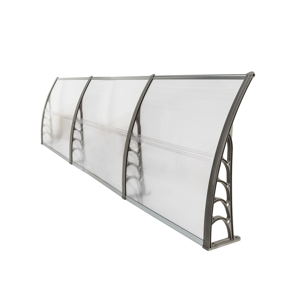 HT-300 x 100 Household Application Door & Window Rain Cover Eaves Transparent Board & Gray Holder view 11