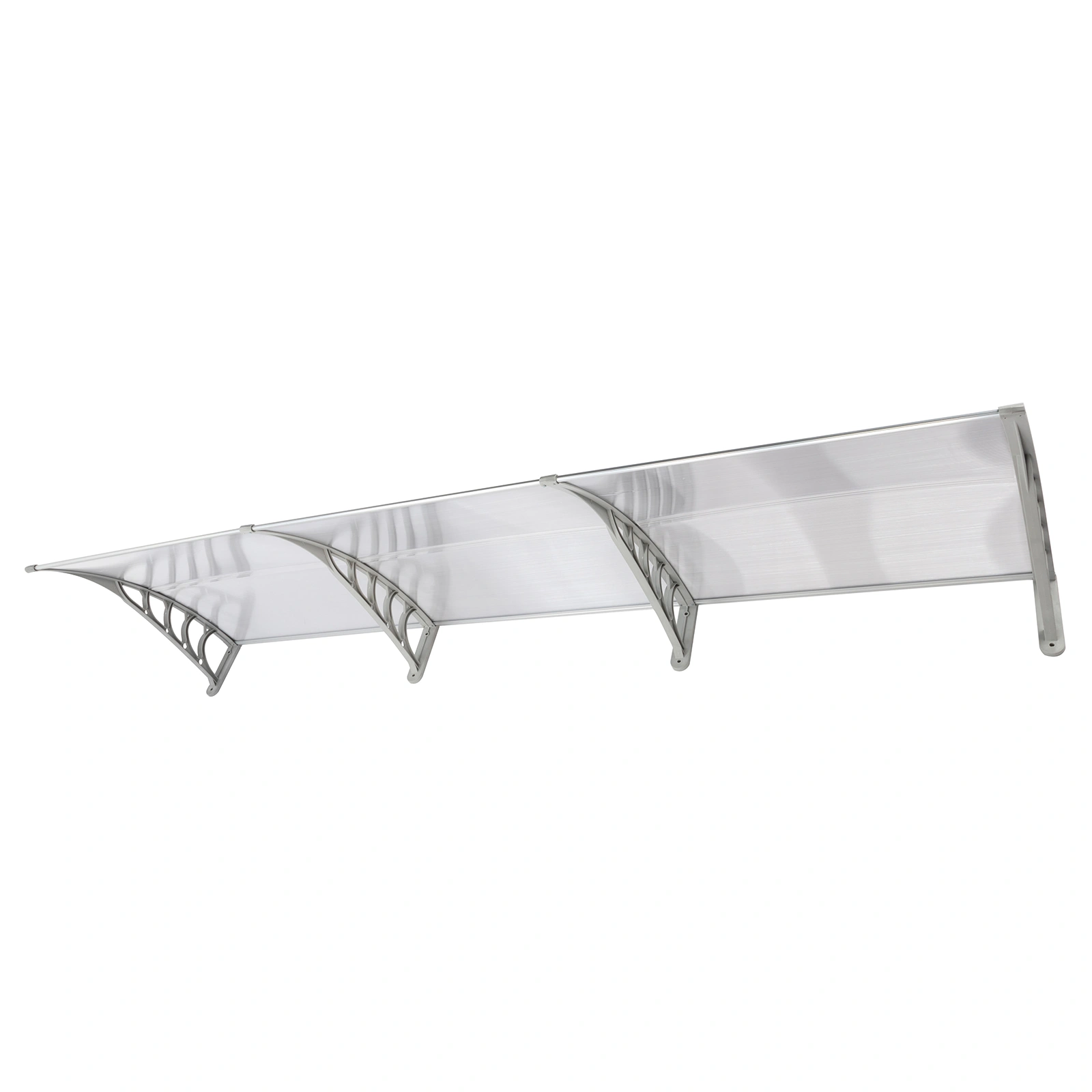 HT-300 x 100 Household Application Door & Window Rain Cover Eaves Transparent Board & Gray Holder view 2