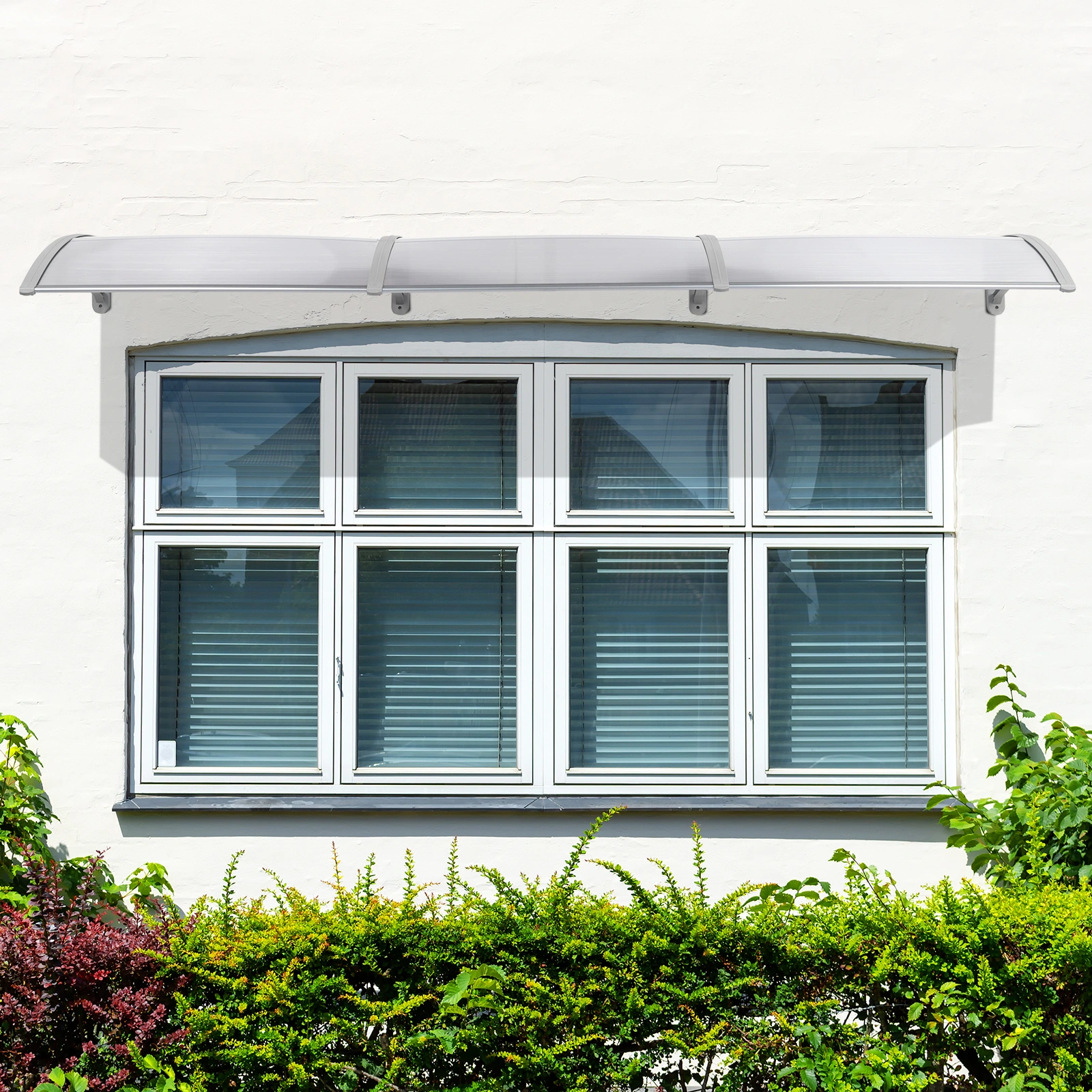 HT-300 x 100 Household Application Door & Window Rain Cover Eaves Transparent Board & Gray Holder view 28