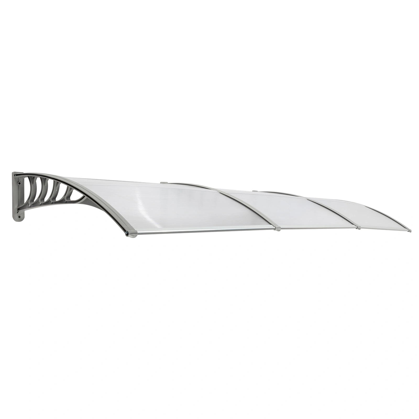 HT-300 x 100 Household Application Door & Window Rain Cover Eaves Transparent Board & Gray Holder view 4