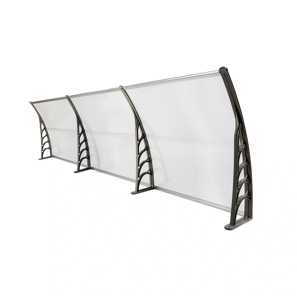 HT-300 x 100 Household Application Door & Window Rain Cover Eaves Transparent Board & Gray Holder view 8