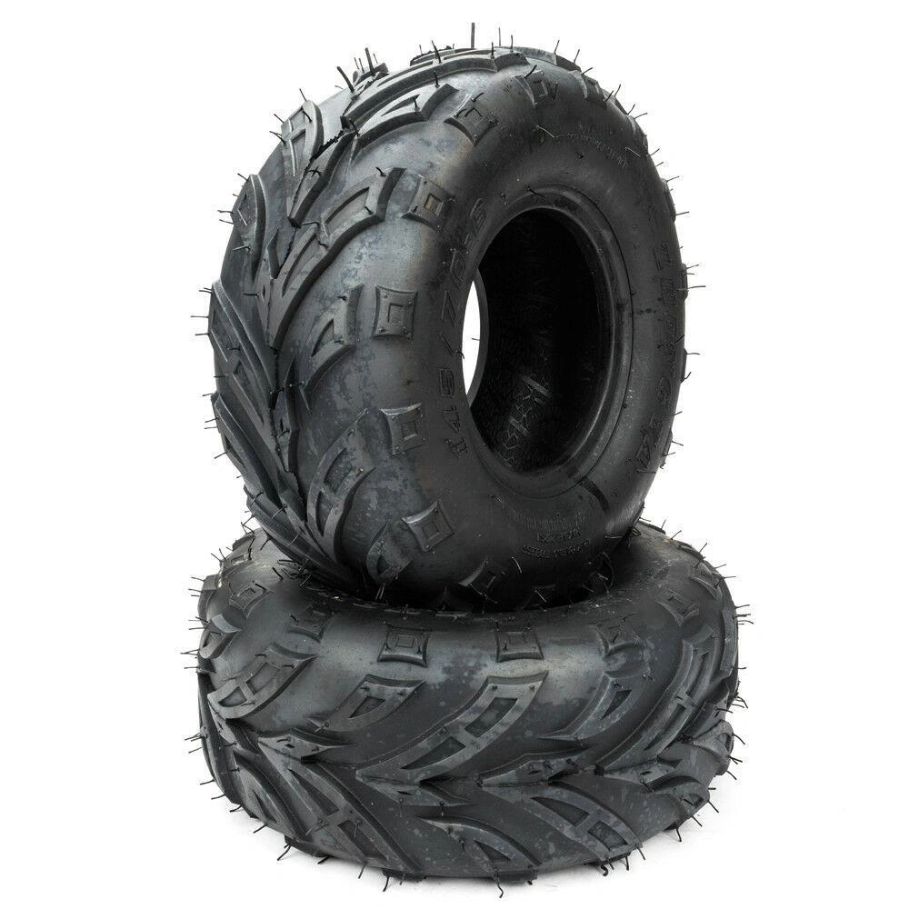 2 ATV Go Kart Tires 145/70-6 4PR P361 B 4 Ply Rated Black New view 3