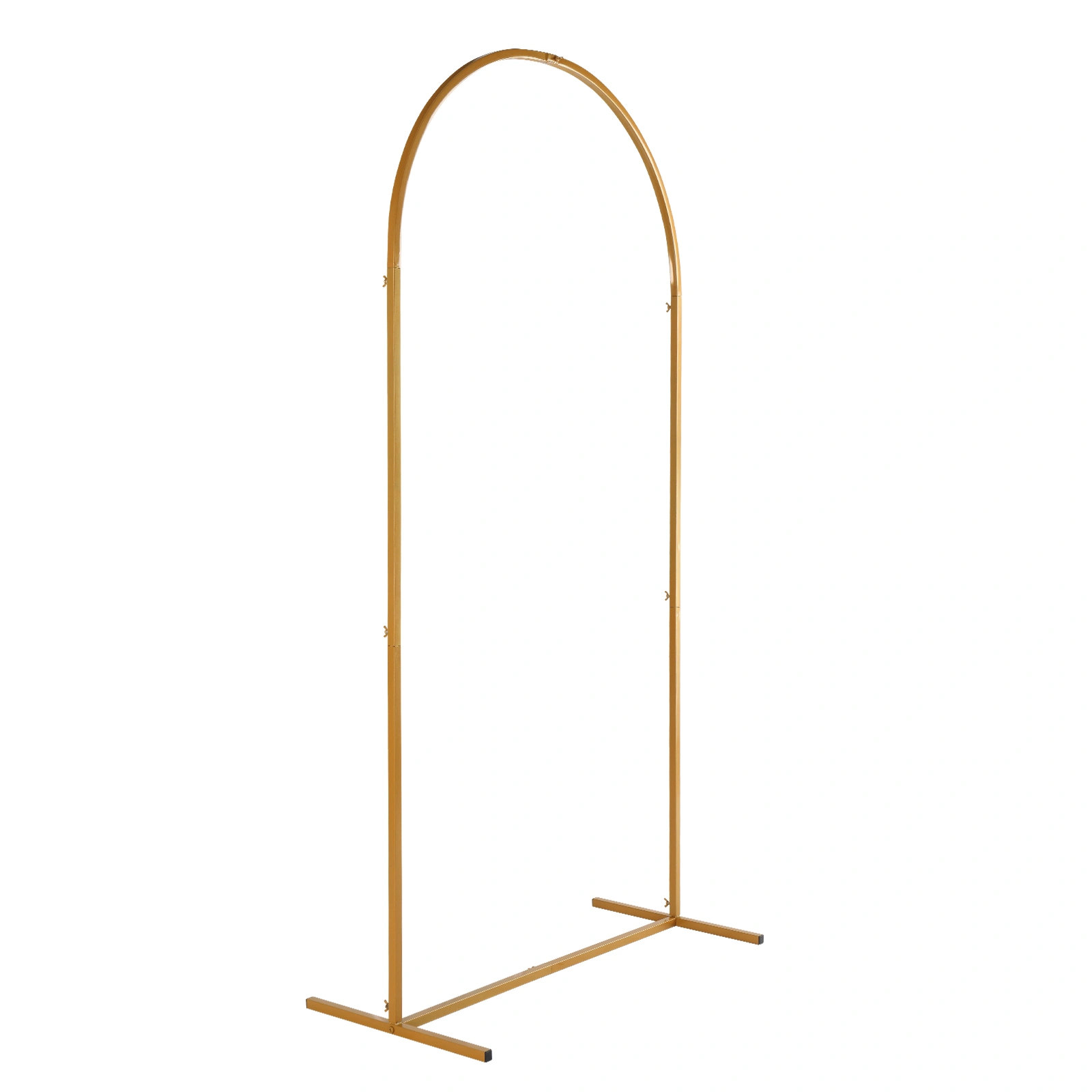 100*200cm For Wedding, Iron, Arc Roof, Door Frame Shape, Water Bag With Floor Nails, Iron Arch, Golden Yellow view 4