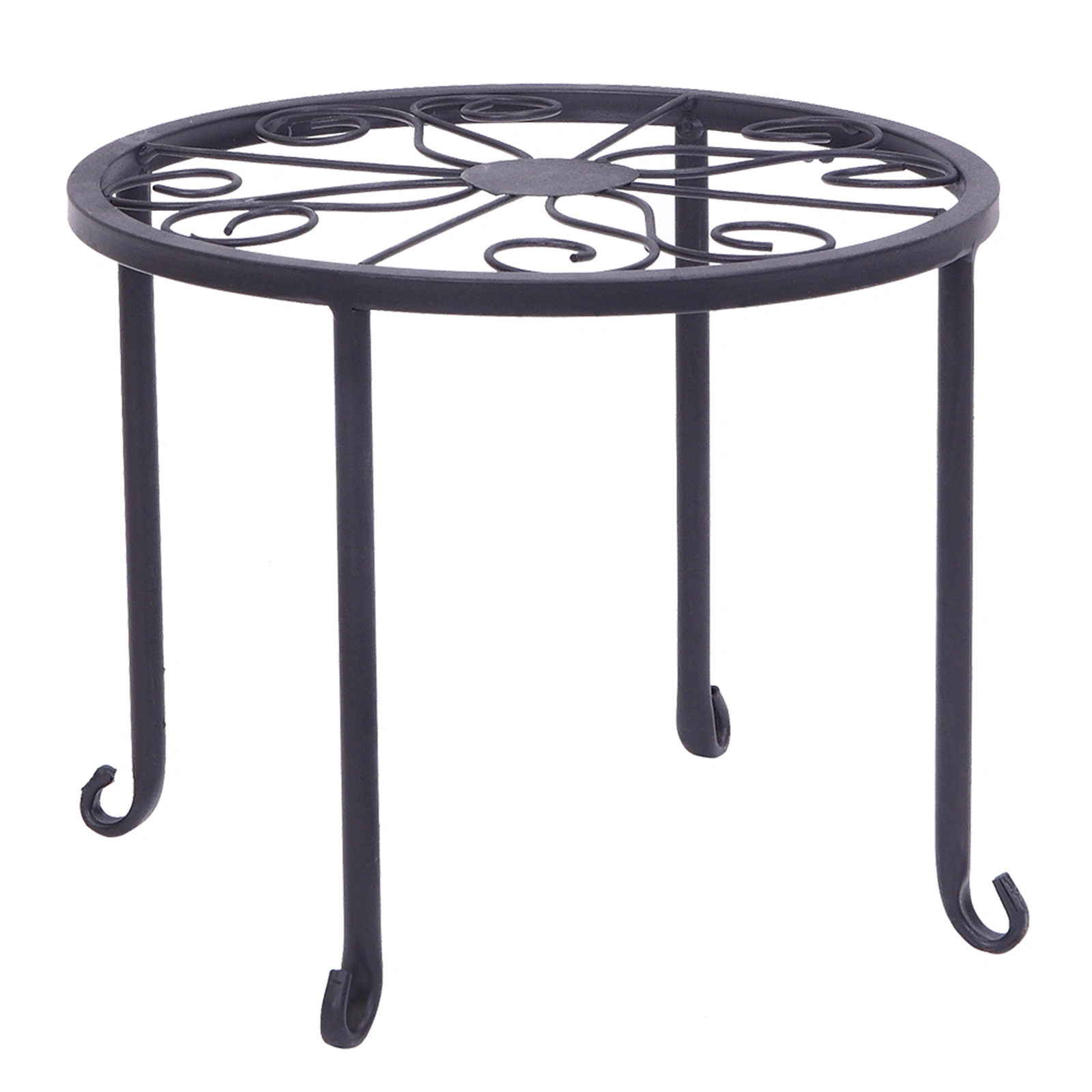 4 Plant Shelves with 4-1 Round Pattern in Black Baking Paint (Yh-Cj009) view 10