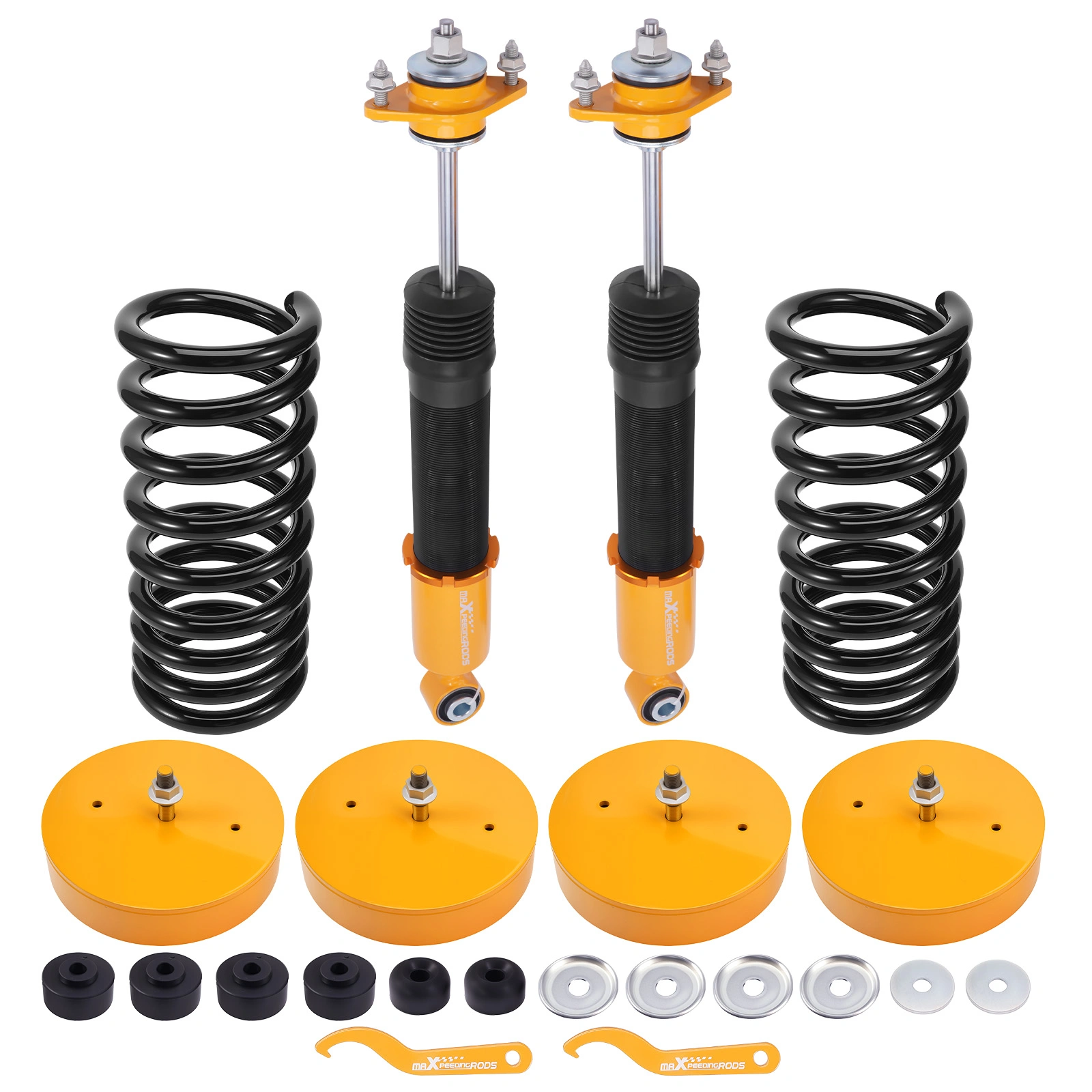 Rear Air To Coil Suspension Shock Absorber Set fit for Lincoln Mark VIII 1993-1998 view 6
