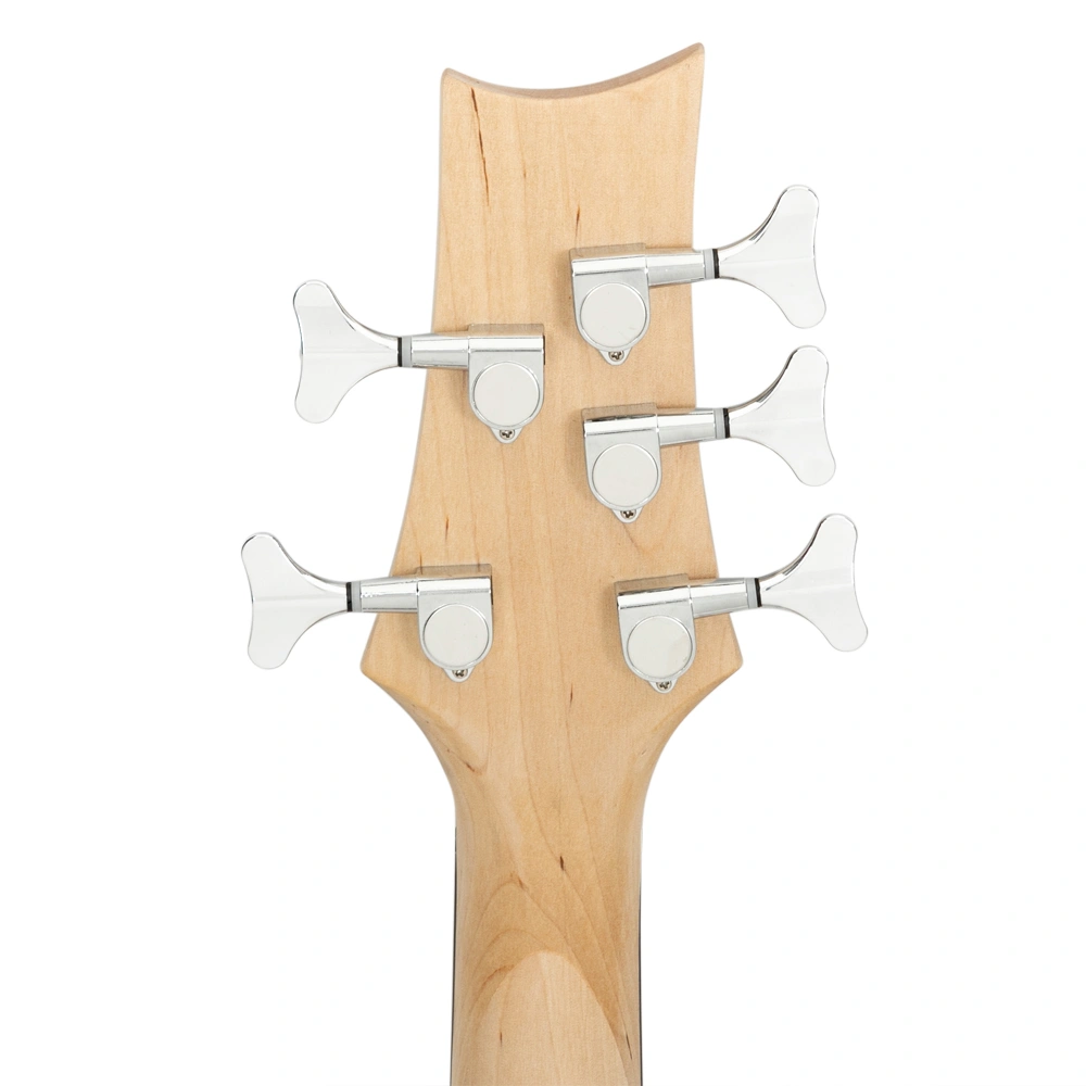 GIB Electric 5 String Bass Guitar Full Size Bag Strap Pick Connector Wrench Tool Earth Brown view 12