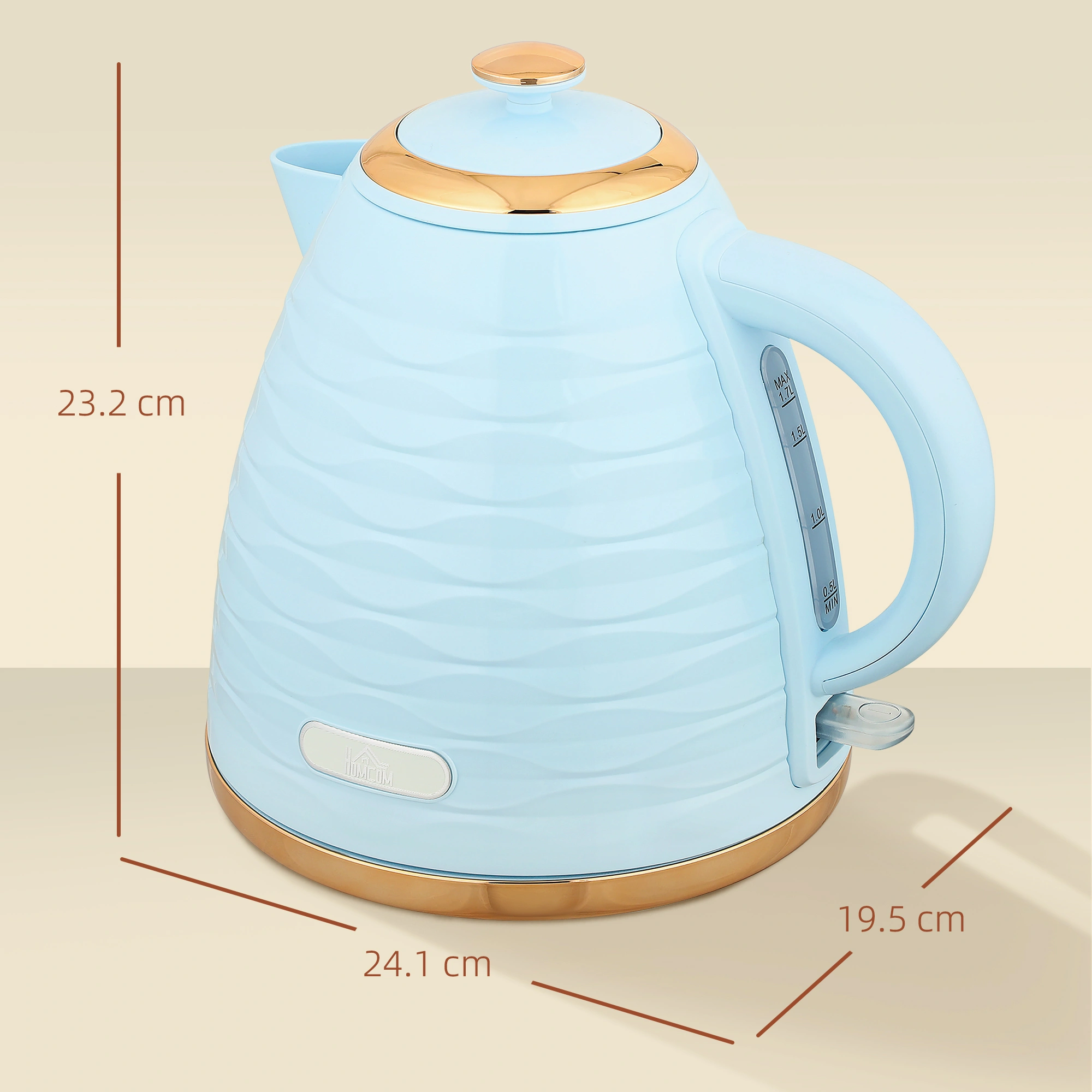 7L Electric Kettle, Fast Boil, Auto Shut-Off, Boil-Dry Protection, Cordless, BPA-Free, Stainless Steel view 2