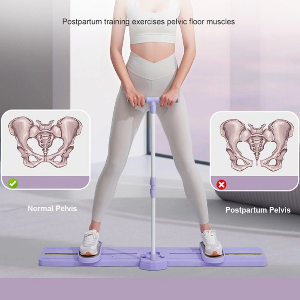 5in1 Folding Hip Leg Exerciser Ski Practice Machine with Timer and Resistance Tension Rope Fitness view 2