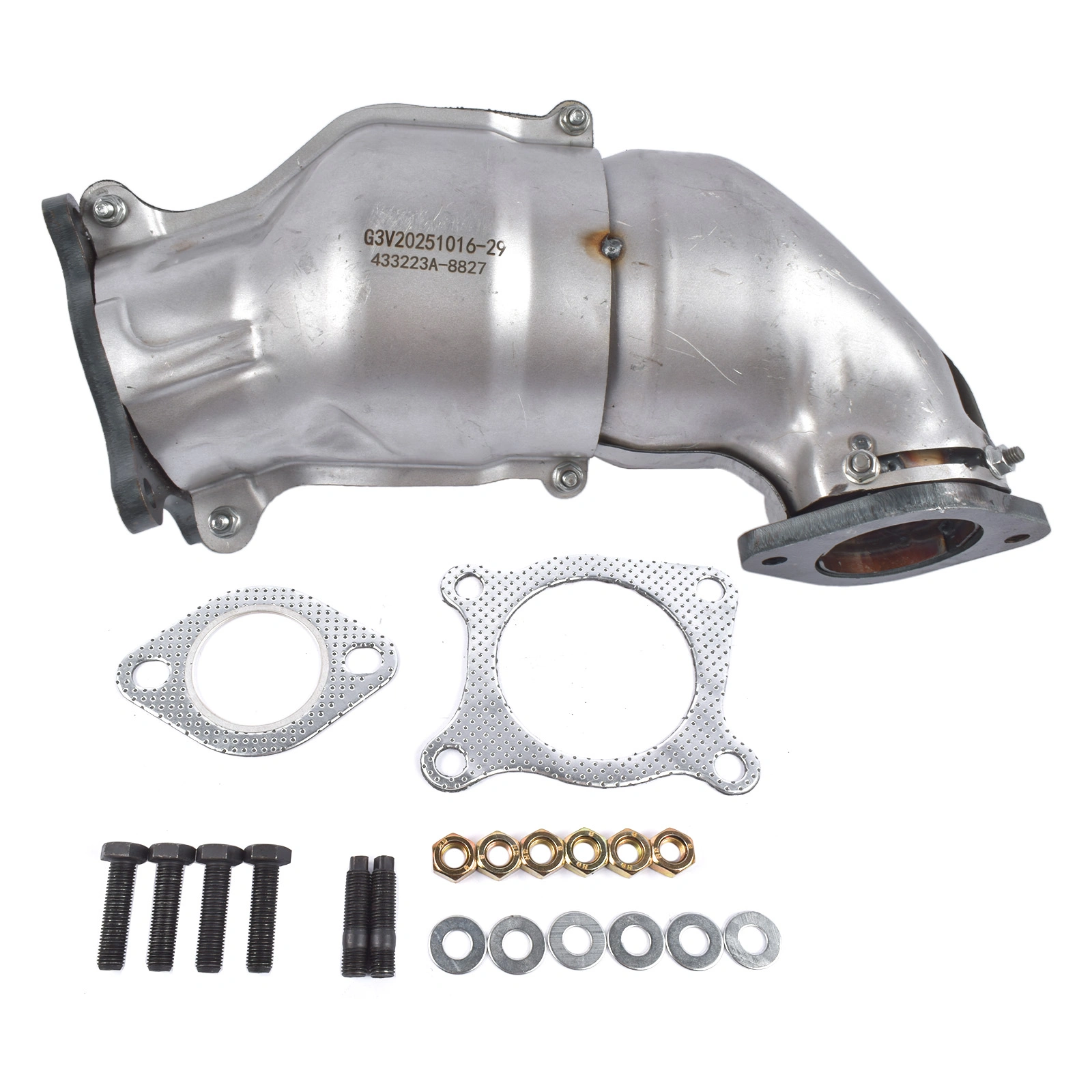 Stainless Steel Catalytic Converter Replacement for Subaru WRX 2015-2021, Forester XT 2014-2018 44612-AA770 44612-AA771 view 6