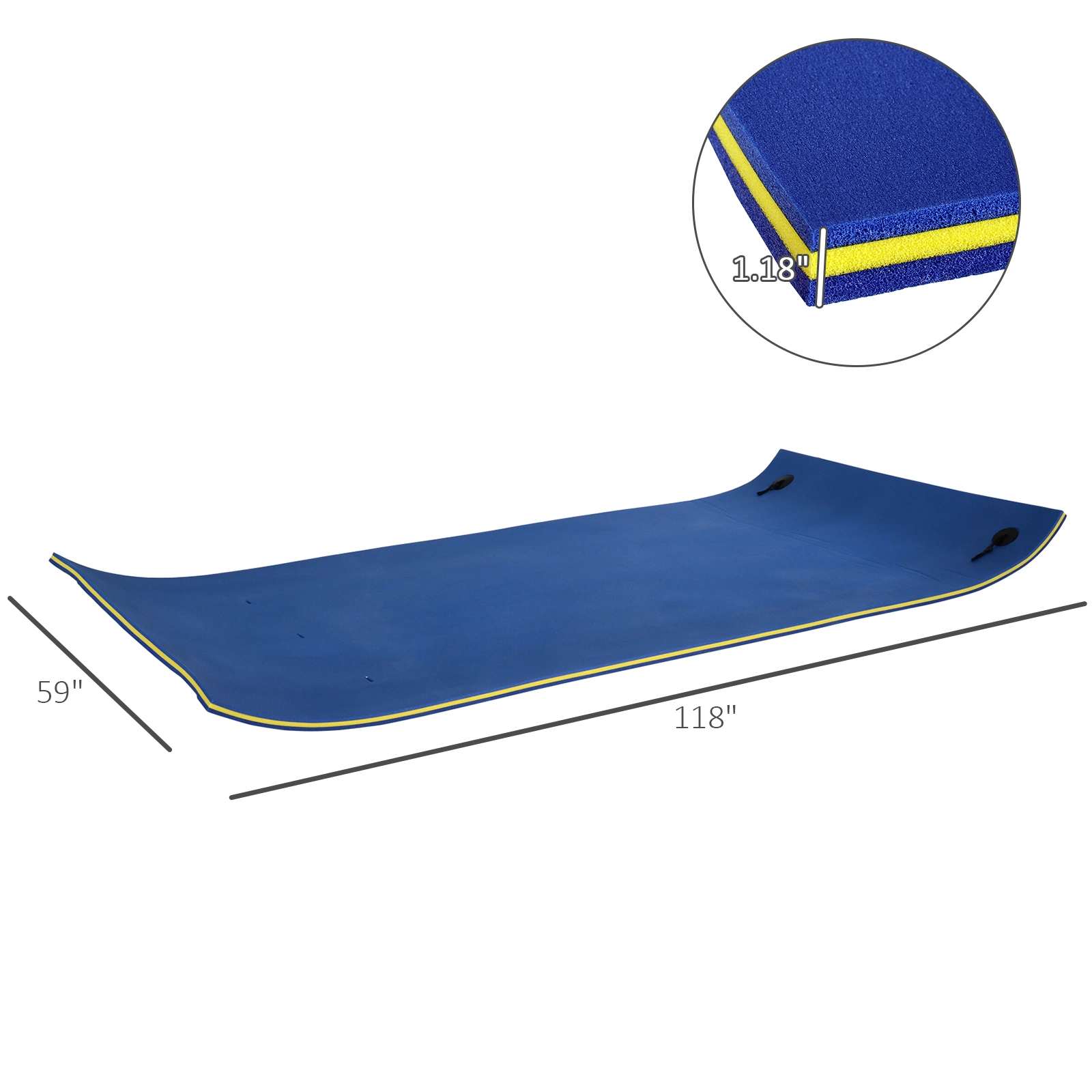 Water Lily Pad Floating Mat Aqua Foam Pool Mat for Kids Adults Outdoor Backyard Fun view 2