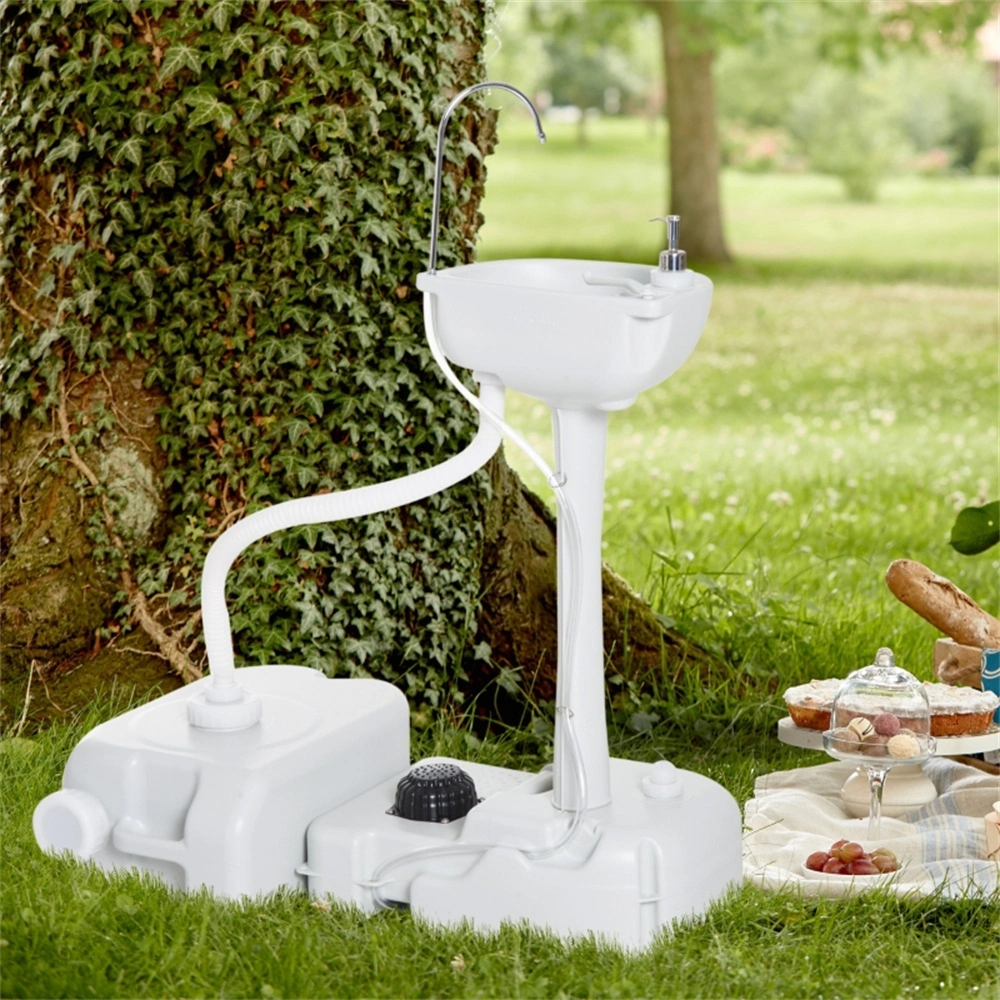 Outdoor Portable Camping Sink Foldable Collapsible Basin with Faucet, Compact Travel Sink for RV, Outdoor Camping, Picnic