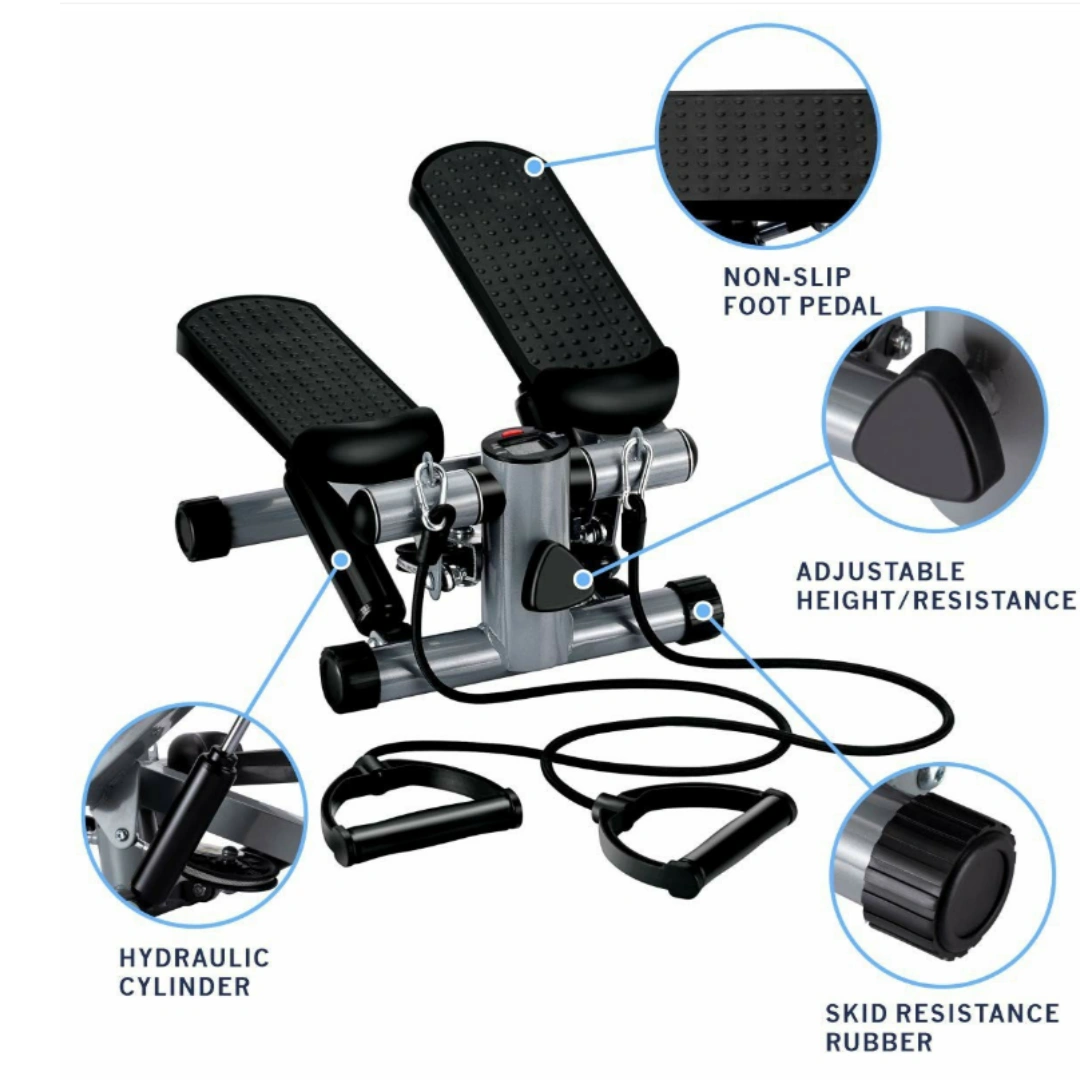 Double Hydraulic Mini Stepper Machine, Quiet Up Down Stepper, Leg Thigh Workout Home Fitness Equipment view 4