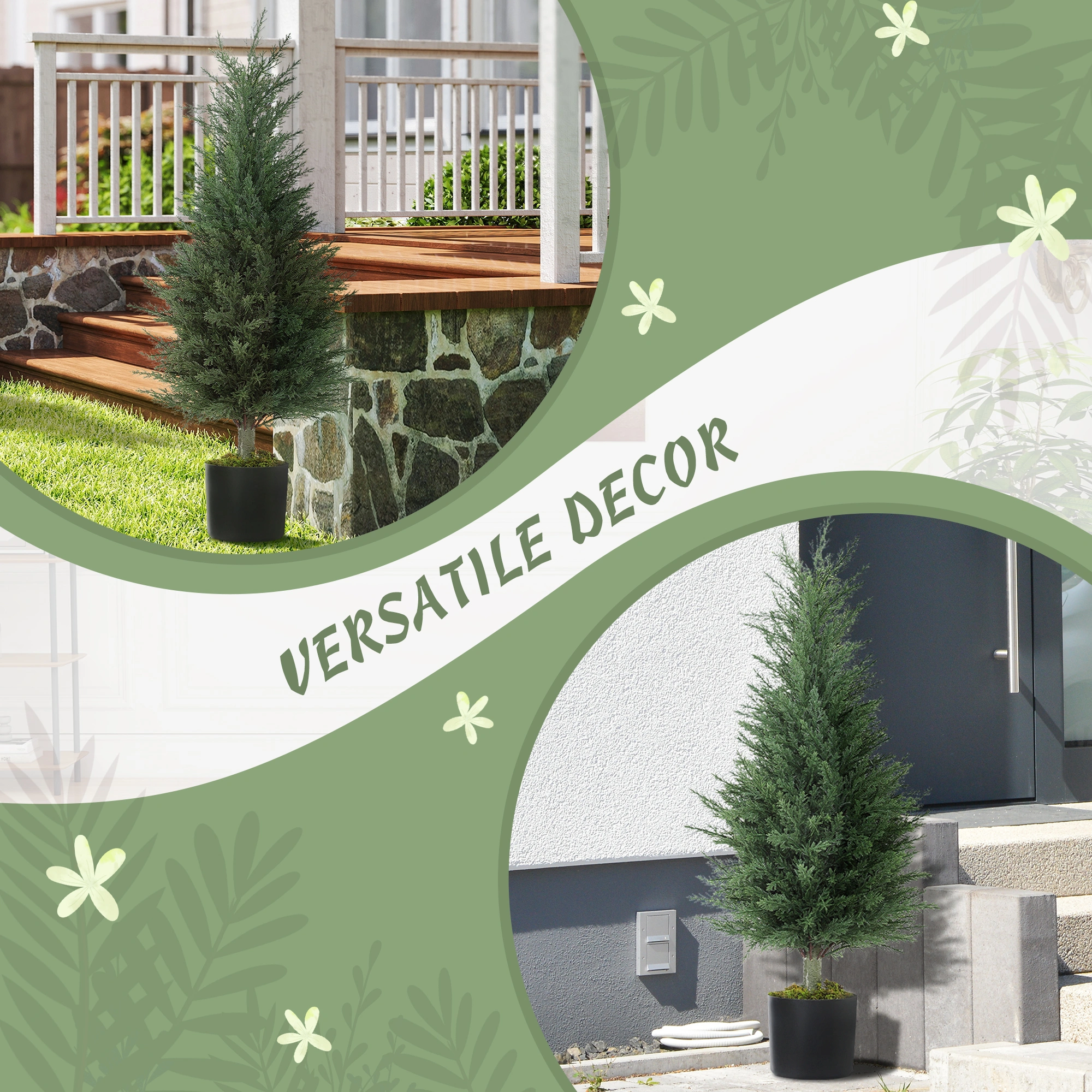 Premium Artificial Potted Plant - Lifelike Faux Greenery Indoor Outdoor Decor view 5