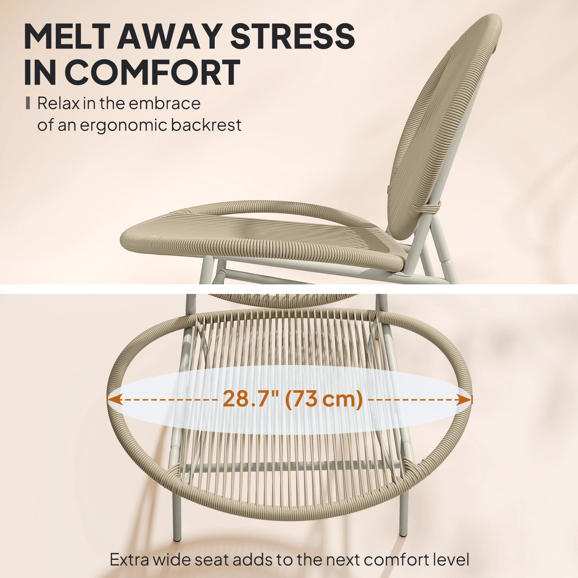 Outdoor Garden Rocking Chair for Patio view 3