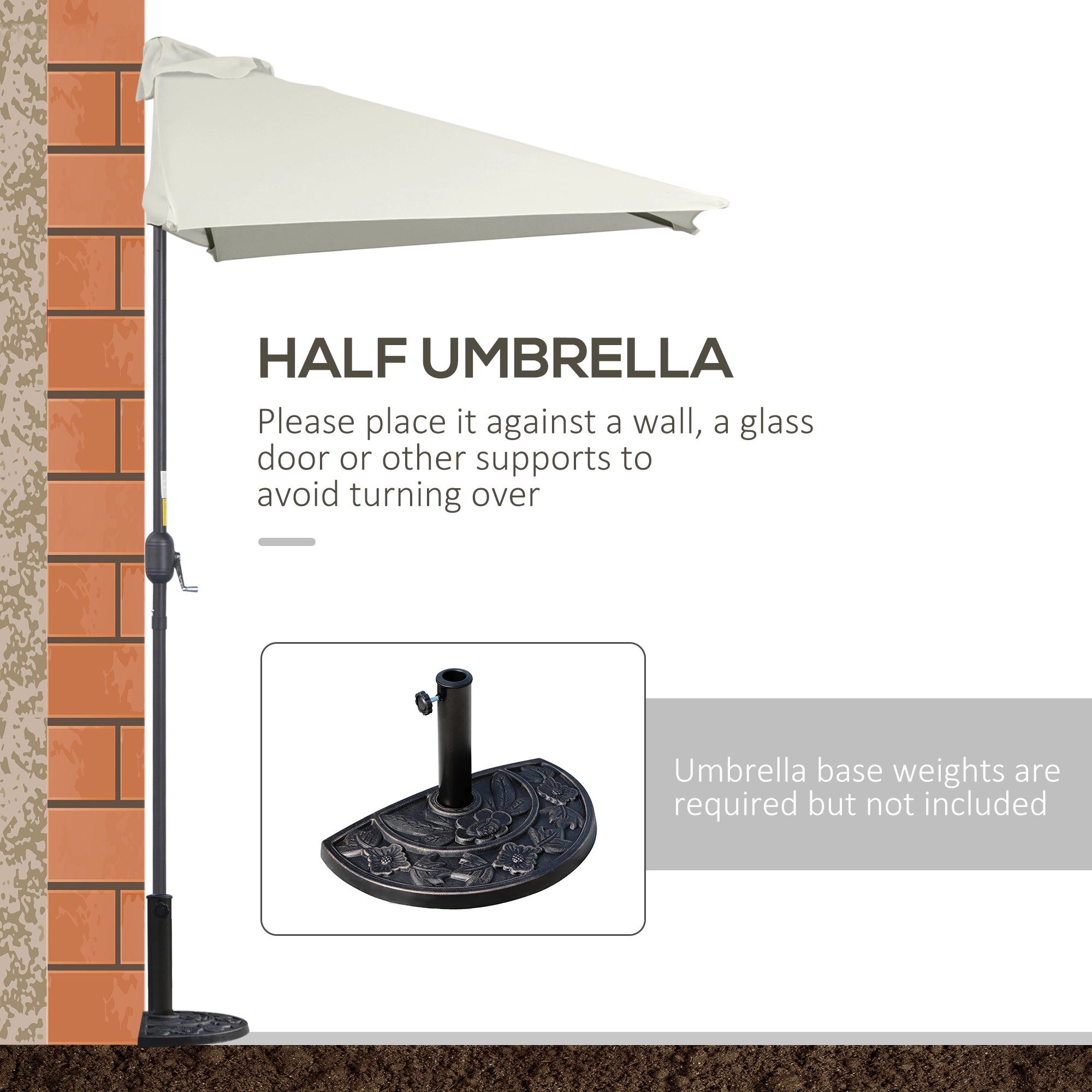 Wall Mounted Umbrella Holder, Sturdy Wall Hook Rack for Hallway, Bathroom, Entryway - Premium Metal Coat & Bag Organizer view 3