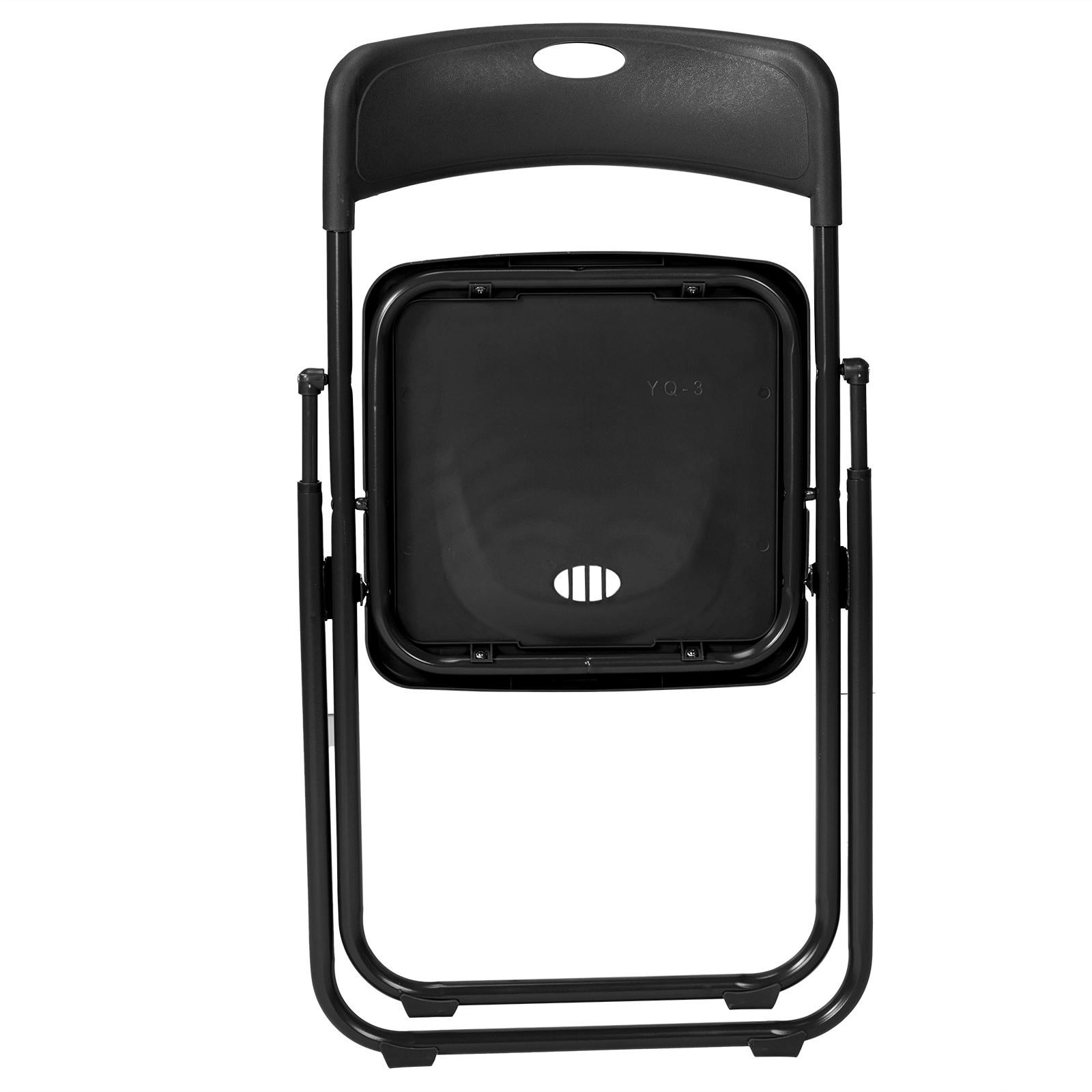 10 Pack Plastic Folding Chairs, Stackable Commercial Chairs, Portable Event Seats Indoor Outdoor for Home Event Party Picnic School Wedding, Black view 8