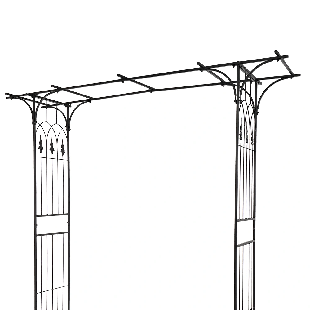 Flat Roof Wrought Iron Arches Plant Climbing Frame view 10