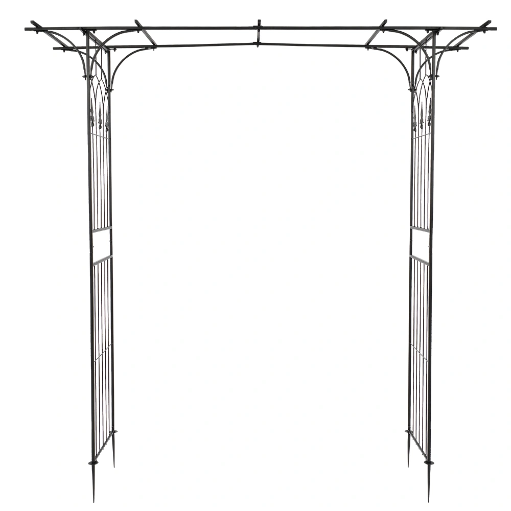 Flat Roof Wrought Iron Arches Plant Climbing Frame view 30