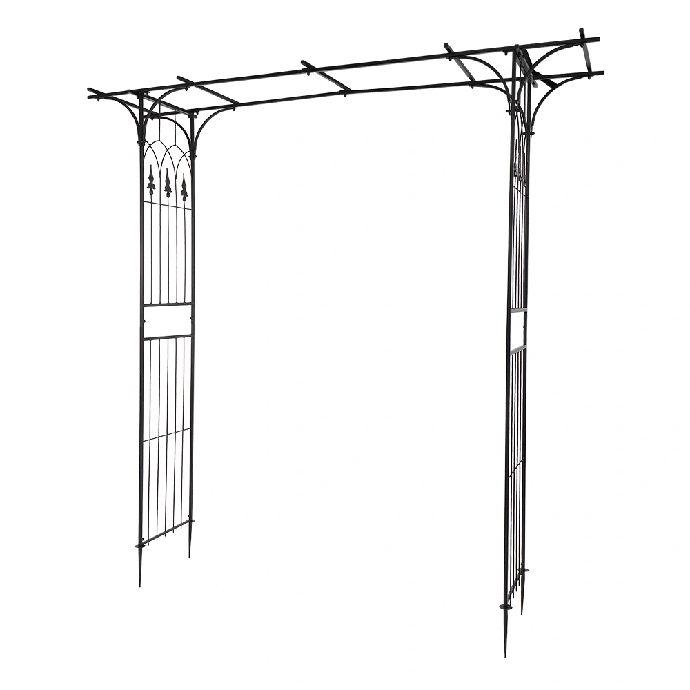 Flat Roof Wrought Iron Arches Plant Climbing Frame view 34
