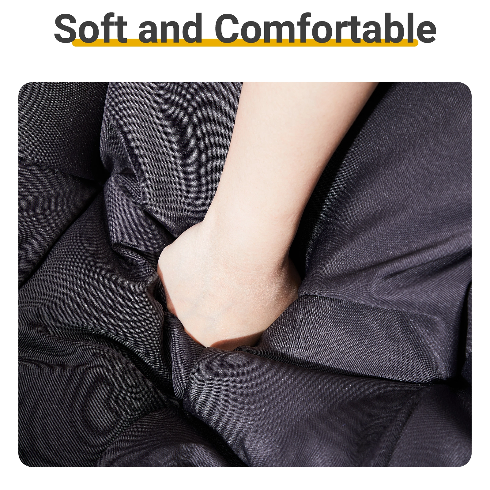 38" Ergonomic Swivel Wicker Papasan Chair with Thick Tufted Cushions, 360 Degree Rotatable Chairs for Living Room Bedroom Reading Room, Gray Cushion view 6