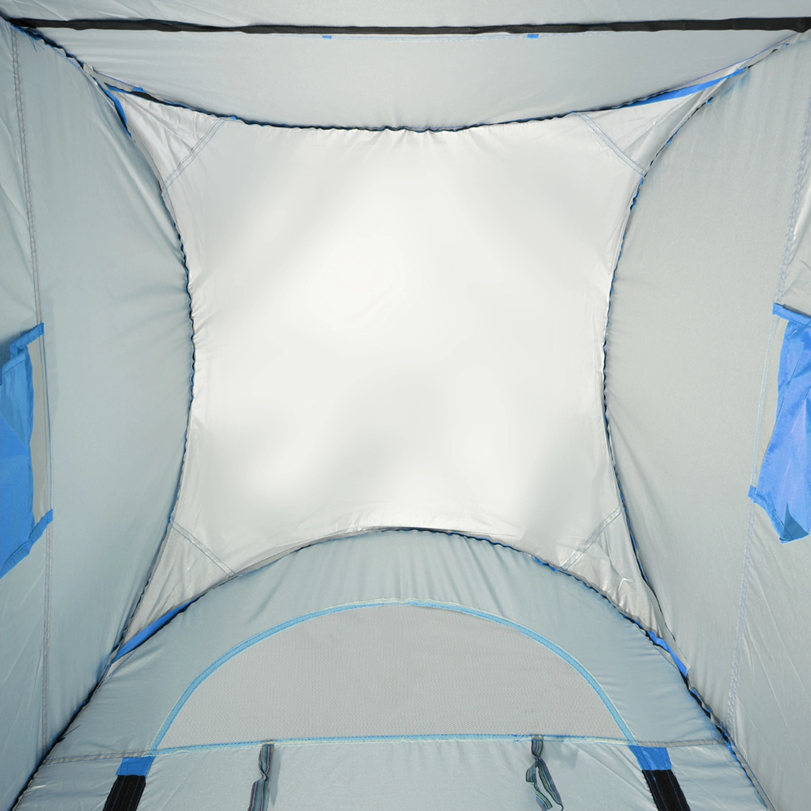 1-2 Person Portable Pop Up Toilet Shower Tent Changing Room Dressing Tent Camping Shelter Blue view 10