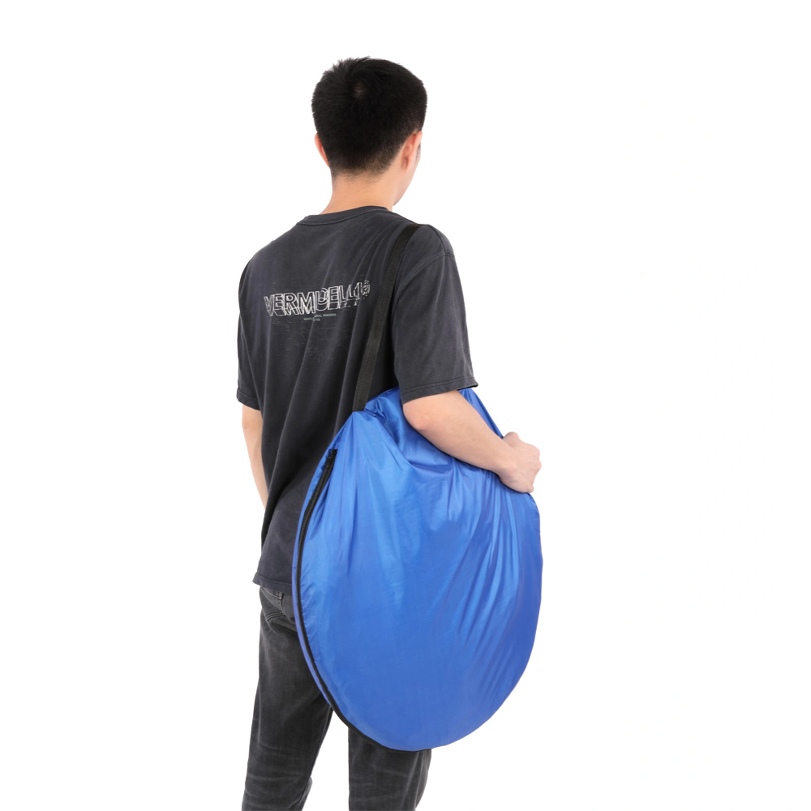 1-2 Person Portable Pop Up Toilet Shower Tent Changing Room Dressing Tent Camping Shelter Blue view 7