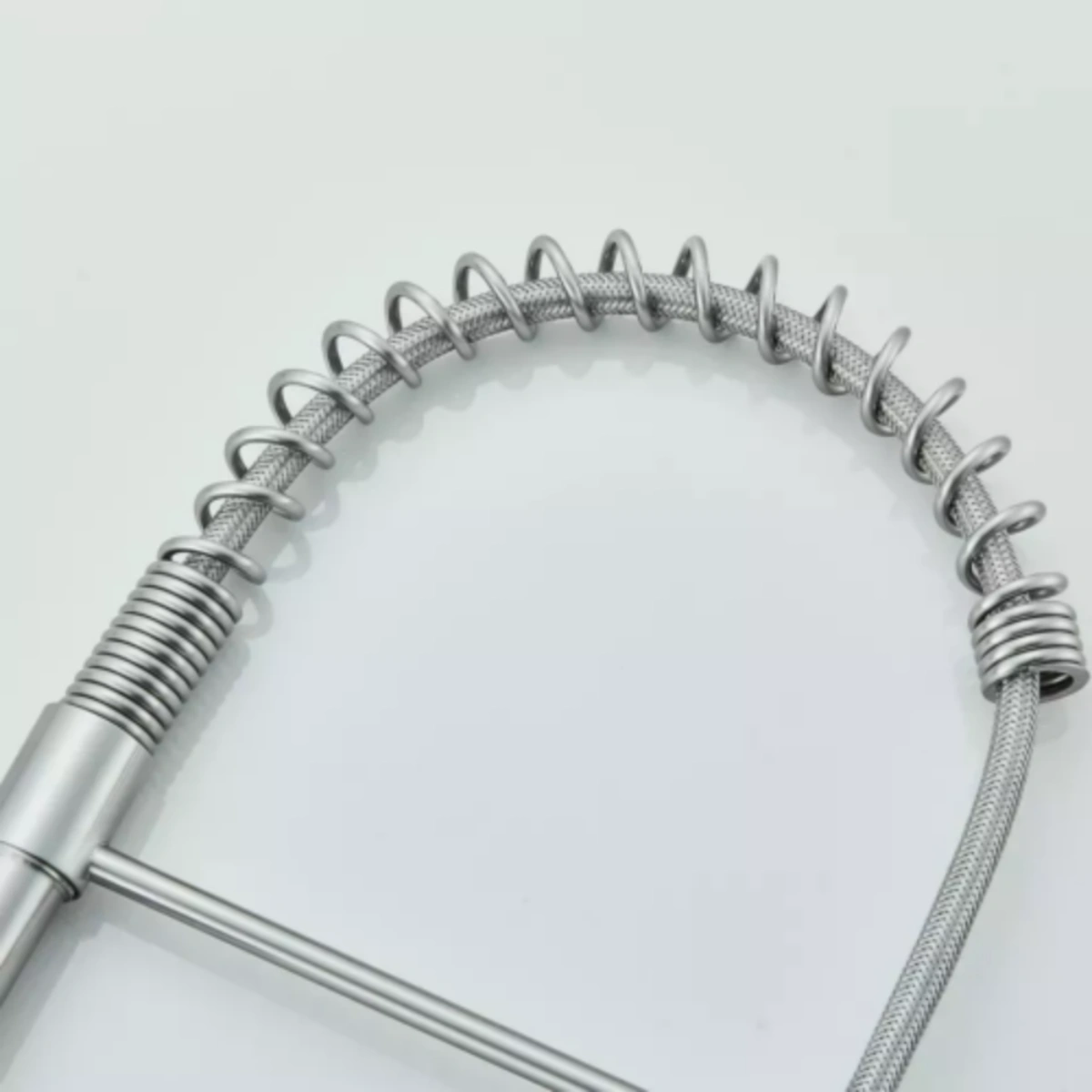 Monobloc Silver Kitchen Sink Mixer Tap with Pull-Out Spray Hose, Single Lever Operation view 5