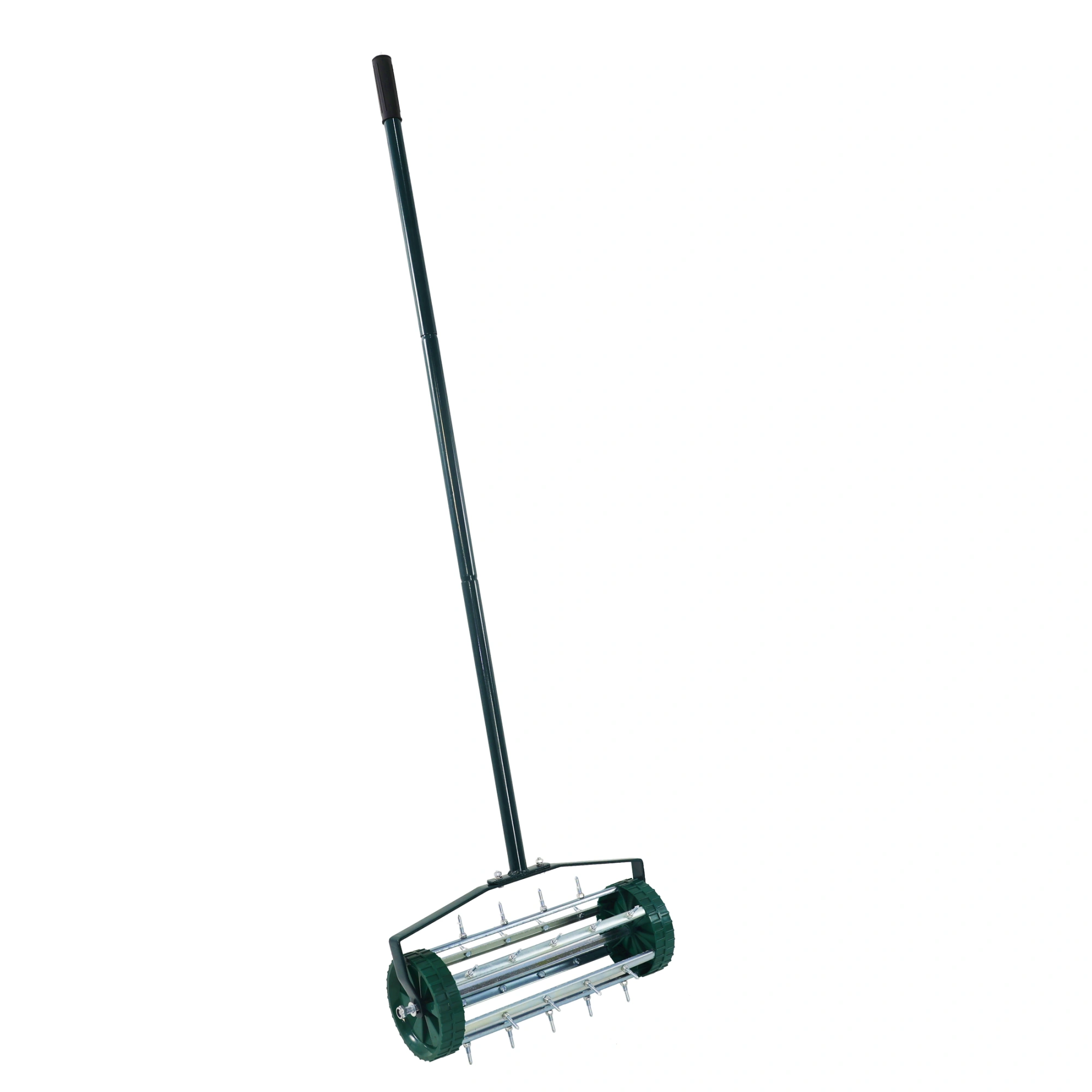 Heavy Duty Rolling Lawn Aerator,Rolling Lawn Aerator, Rotary Push Tine Spike Soil Lawn Aerator Gardening Tool with 3-Piece Long Steel Handle for Garden Yard Grass Maintenance,Not support self-pick up view 5