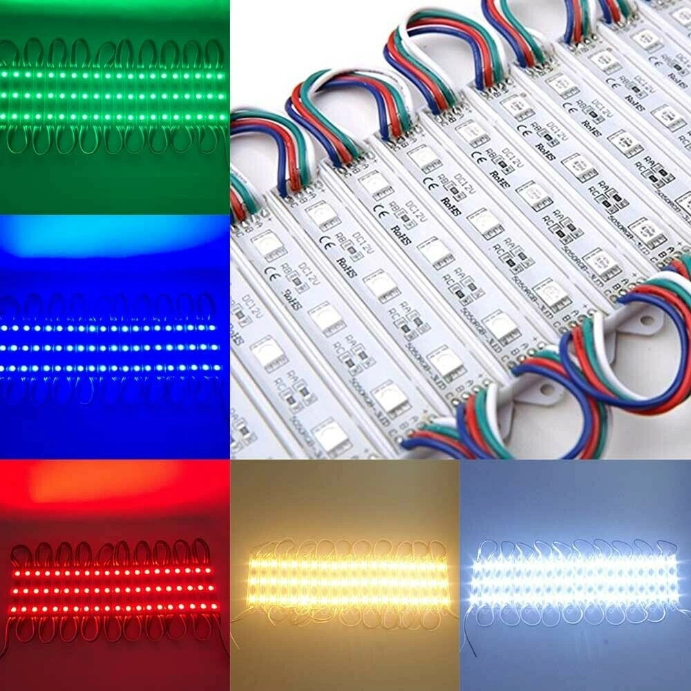 5050 SMD LED Strip Lights IP65 Waterproof, Super Bright 12V DC Ribbon Tape with Controller for Sign Light Bar view 5