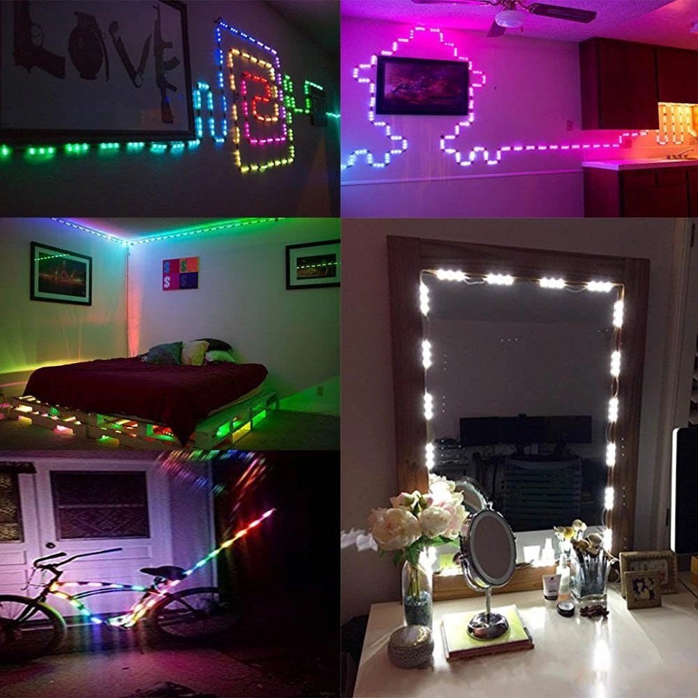 5050 SMD LED Strip Lights IP65 Waterproof, Super Bright 12V DC Ribbon Tape with Controller for Sign Light Bar view 7
